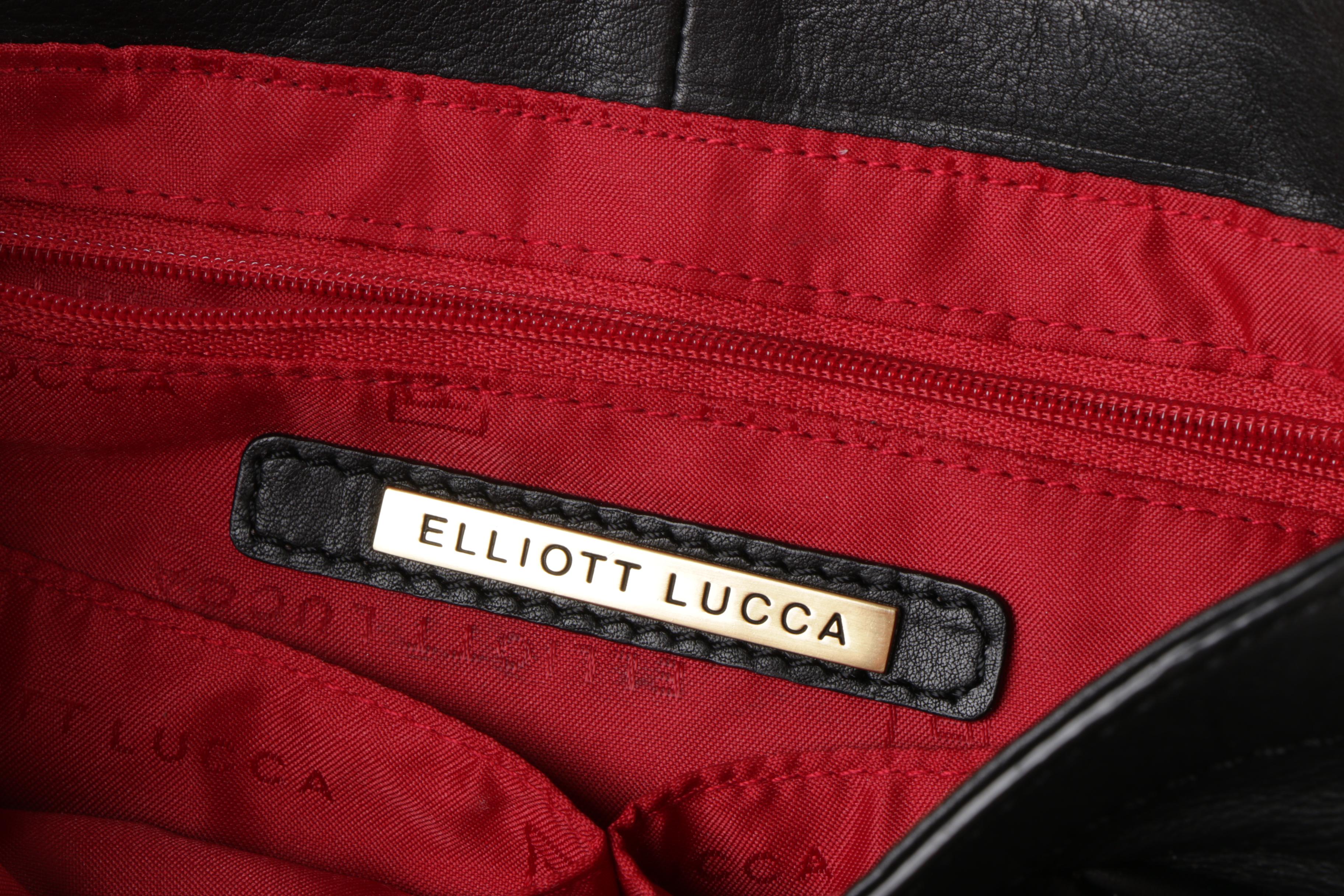 Pair of Elliott Lucca Black Leather Bags