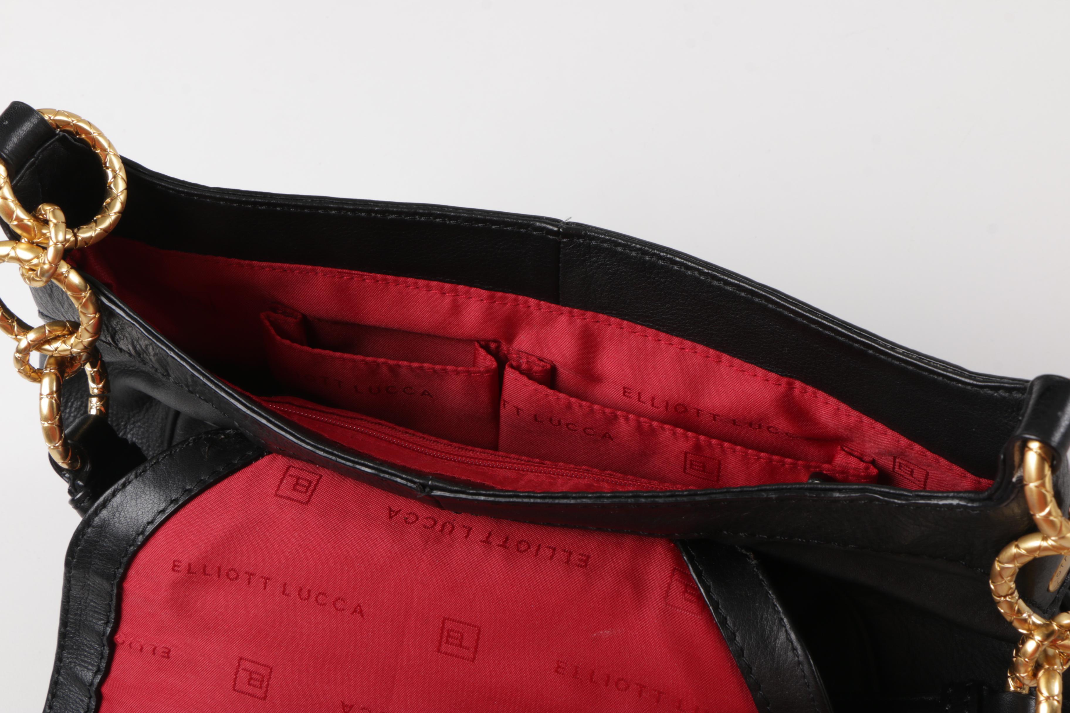 Pair of Elliott Lucca Black Leather Bags