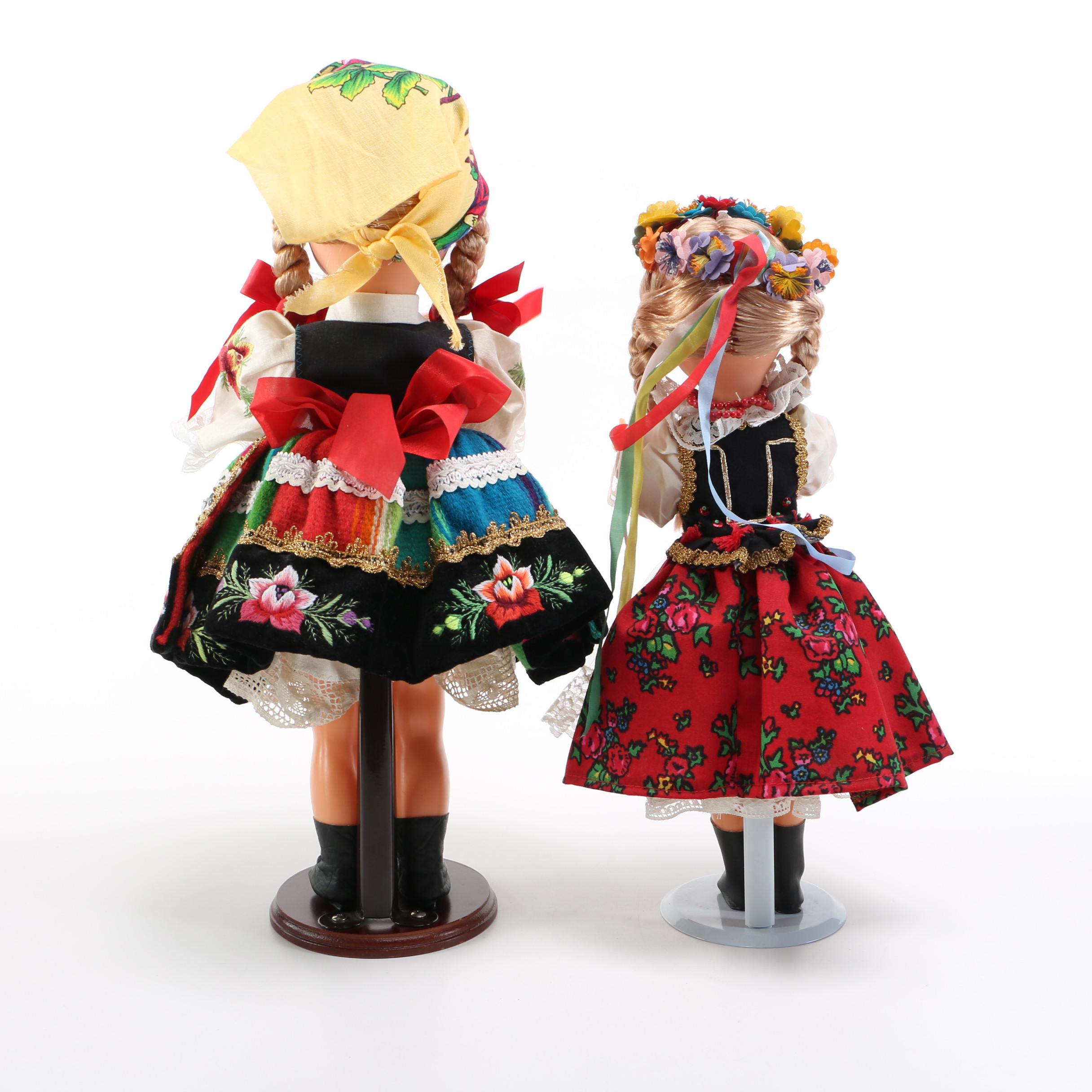 Pair of Polish Themed Dolls