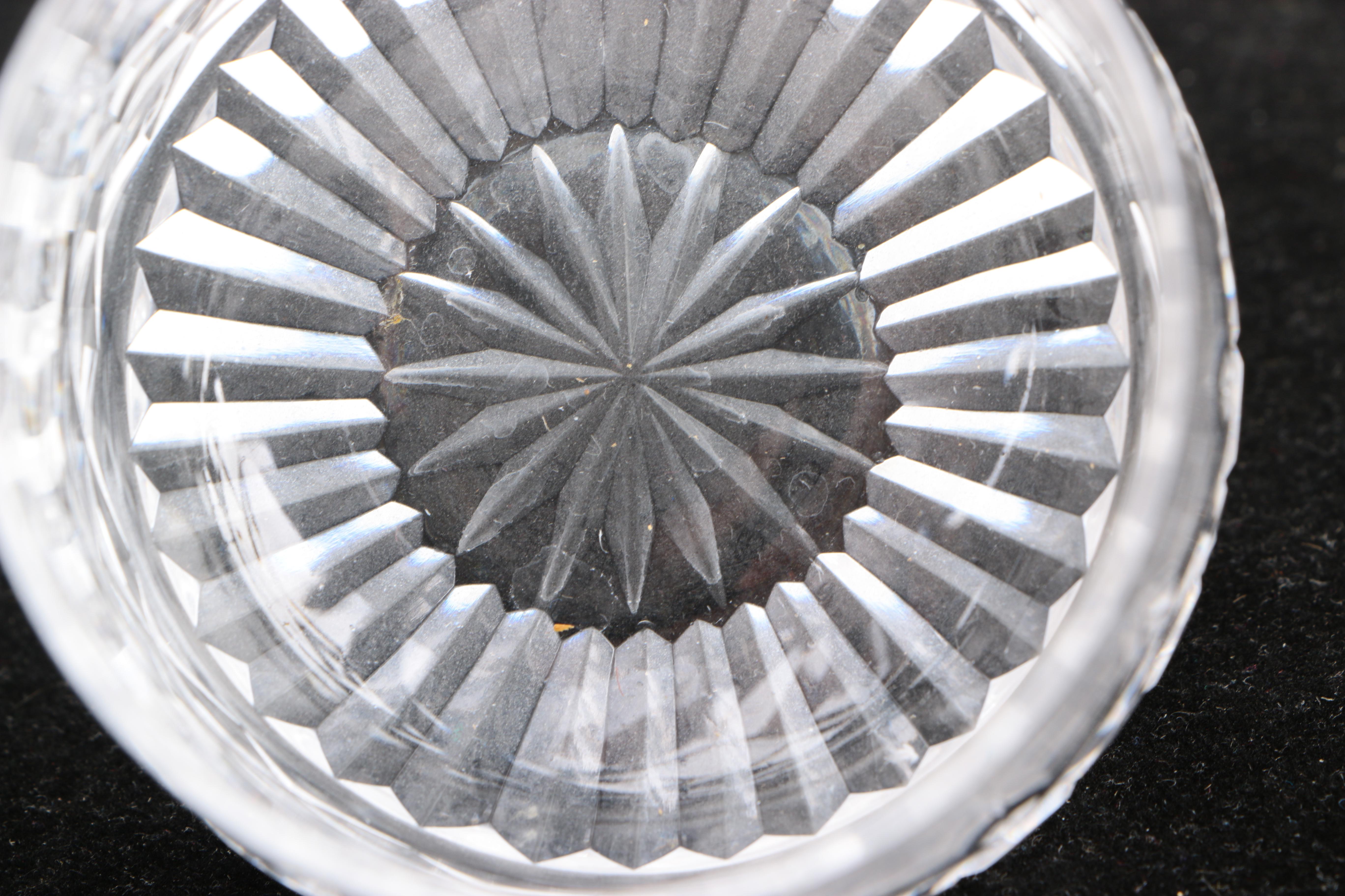 Waterford Crystal "Lismore" Roly Poly and Sherry Glasses