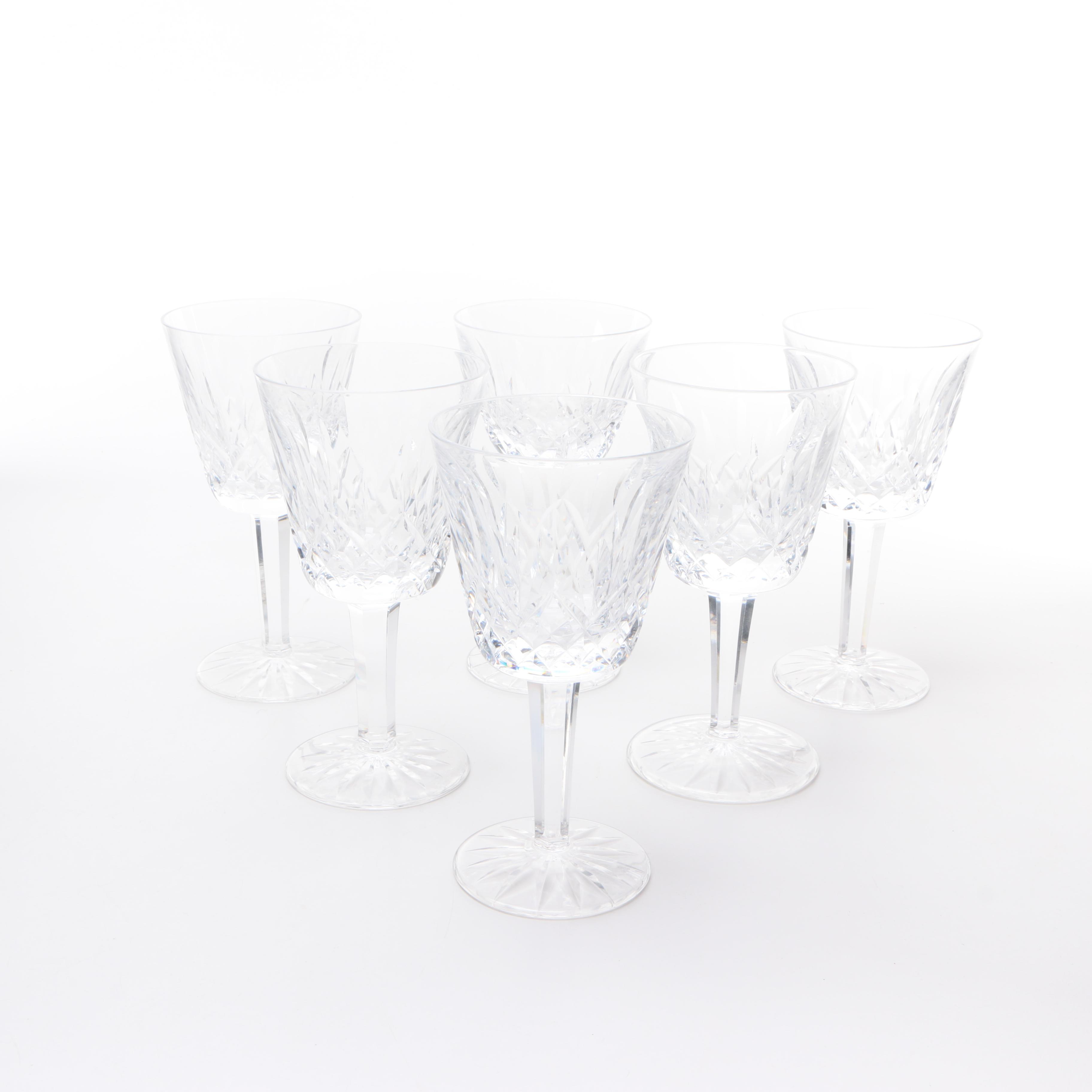 Set of Waterford Crystal "Lismore" Crystal Glasses