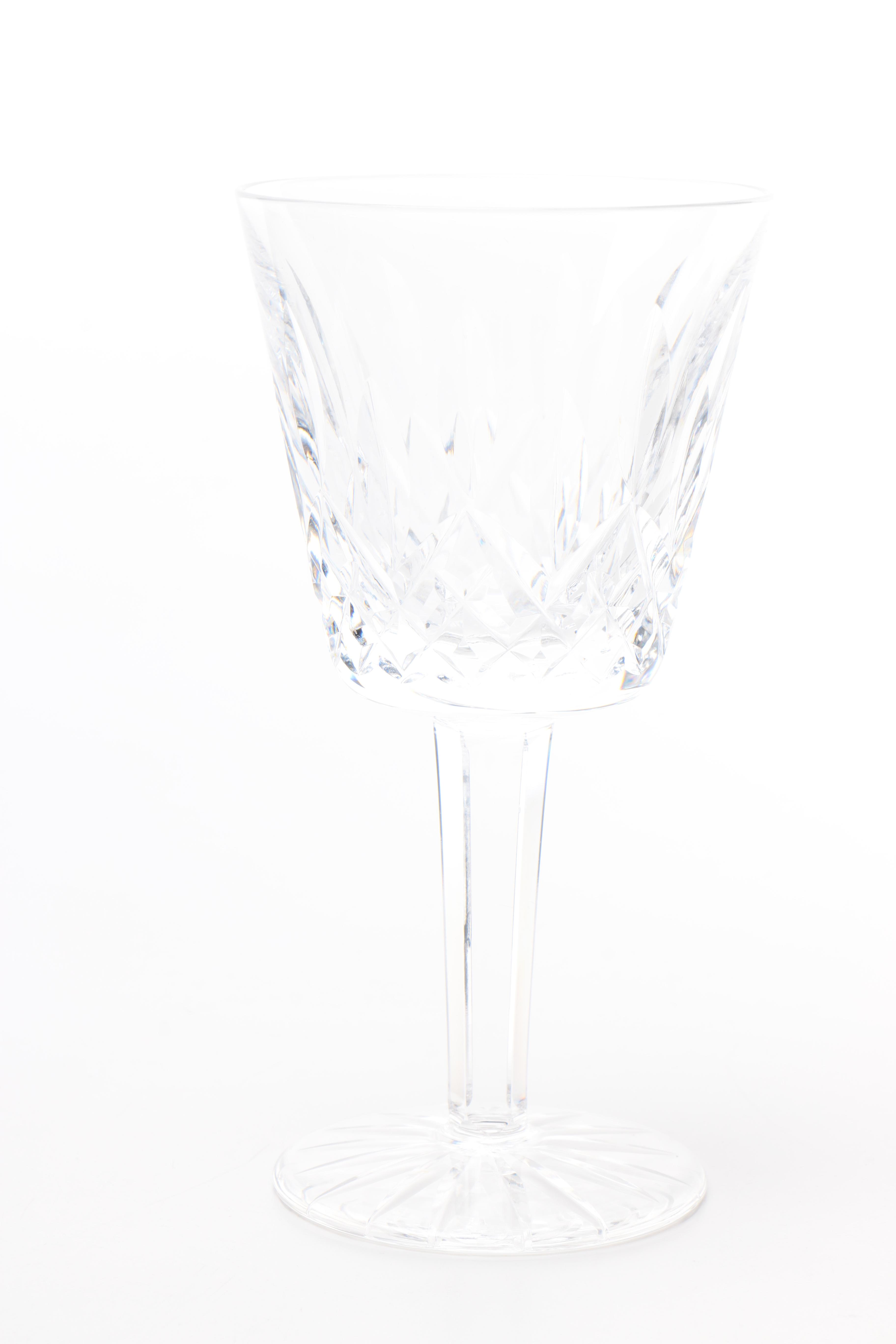Set of Waterford Crystal "Lismore" Crystal Glasses