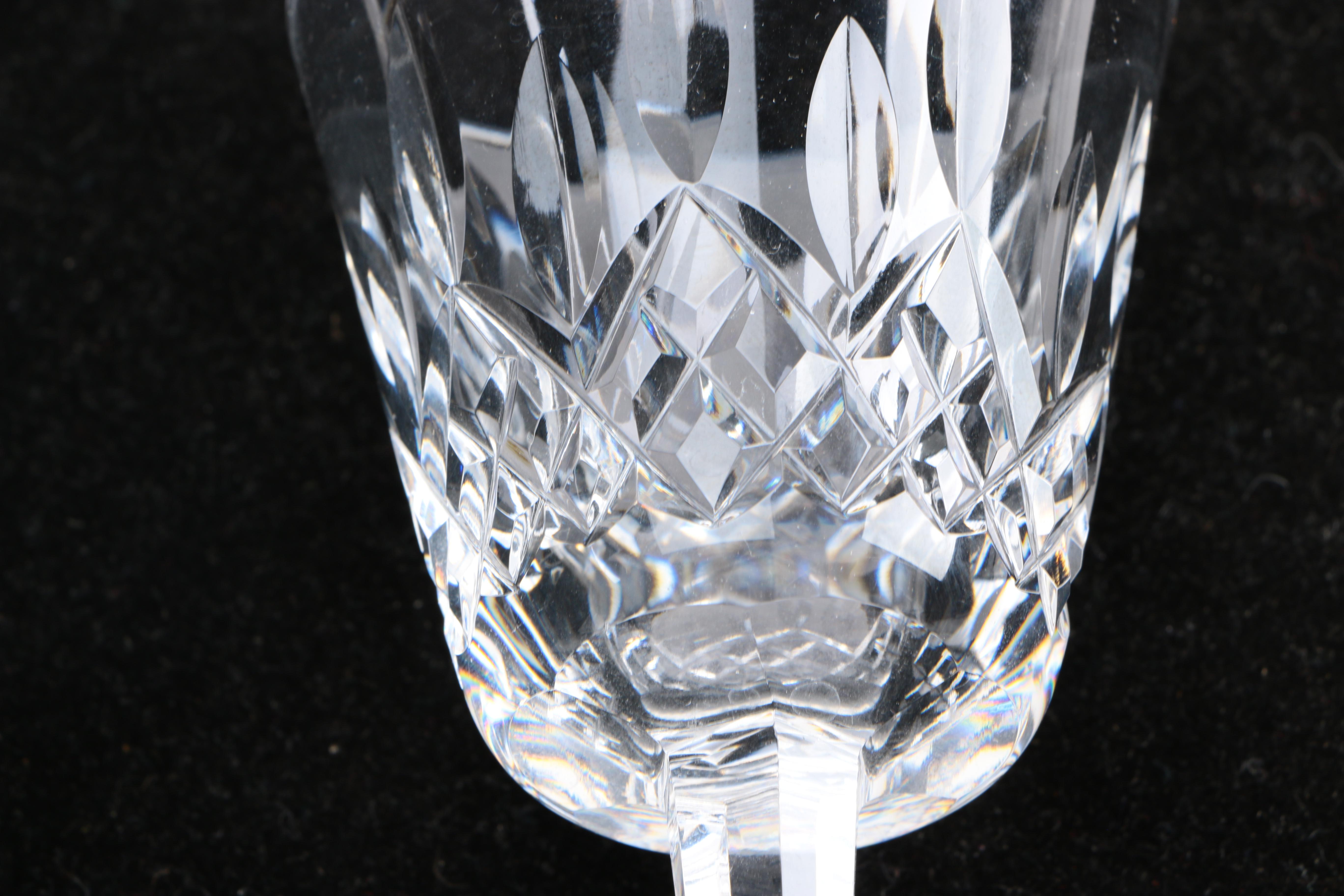 Set of Waterford Crystal "Lismore" Crystal Glasses