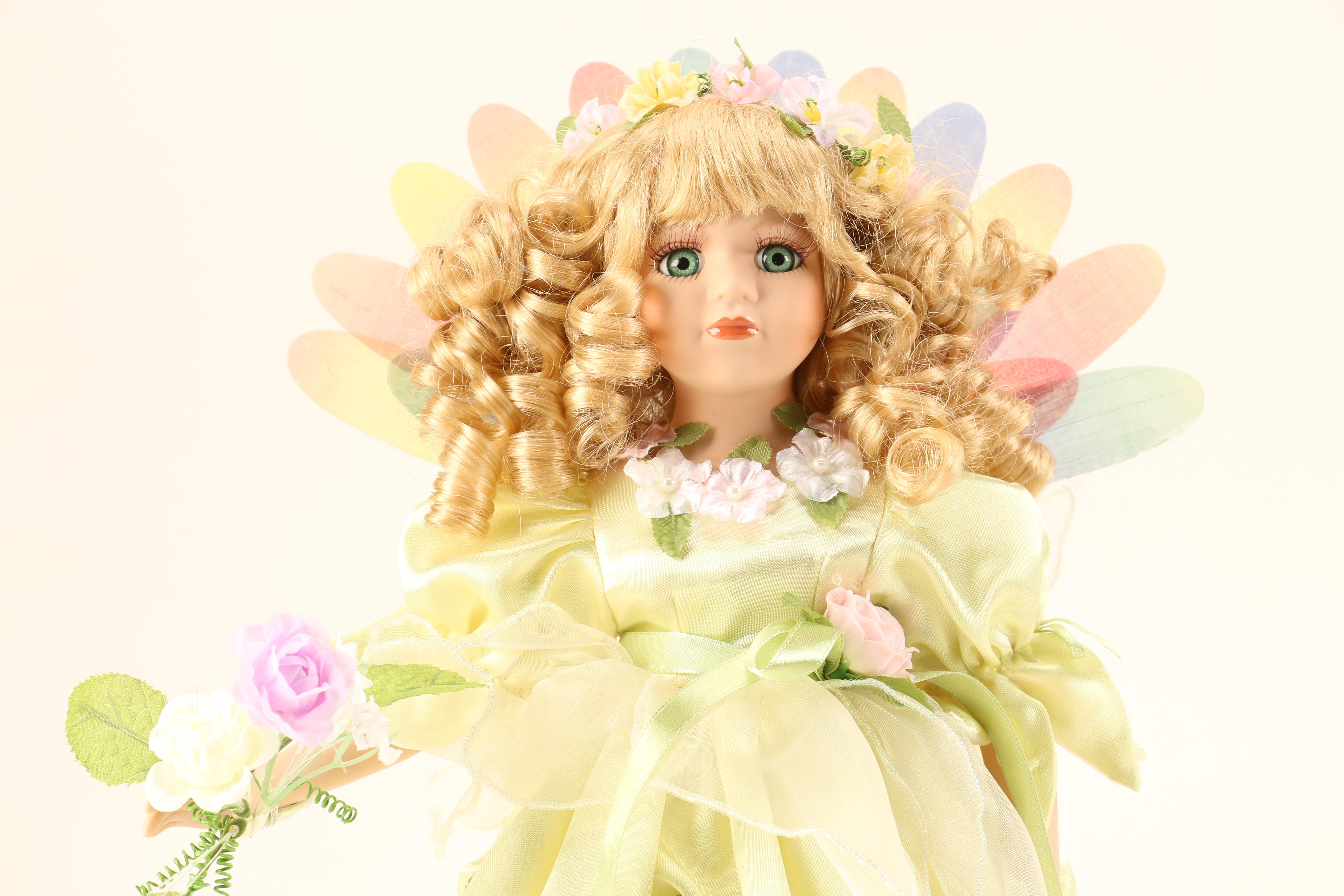 Collection of Fairy Themed Porcelain Dolls
