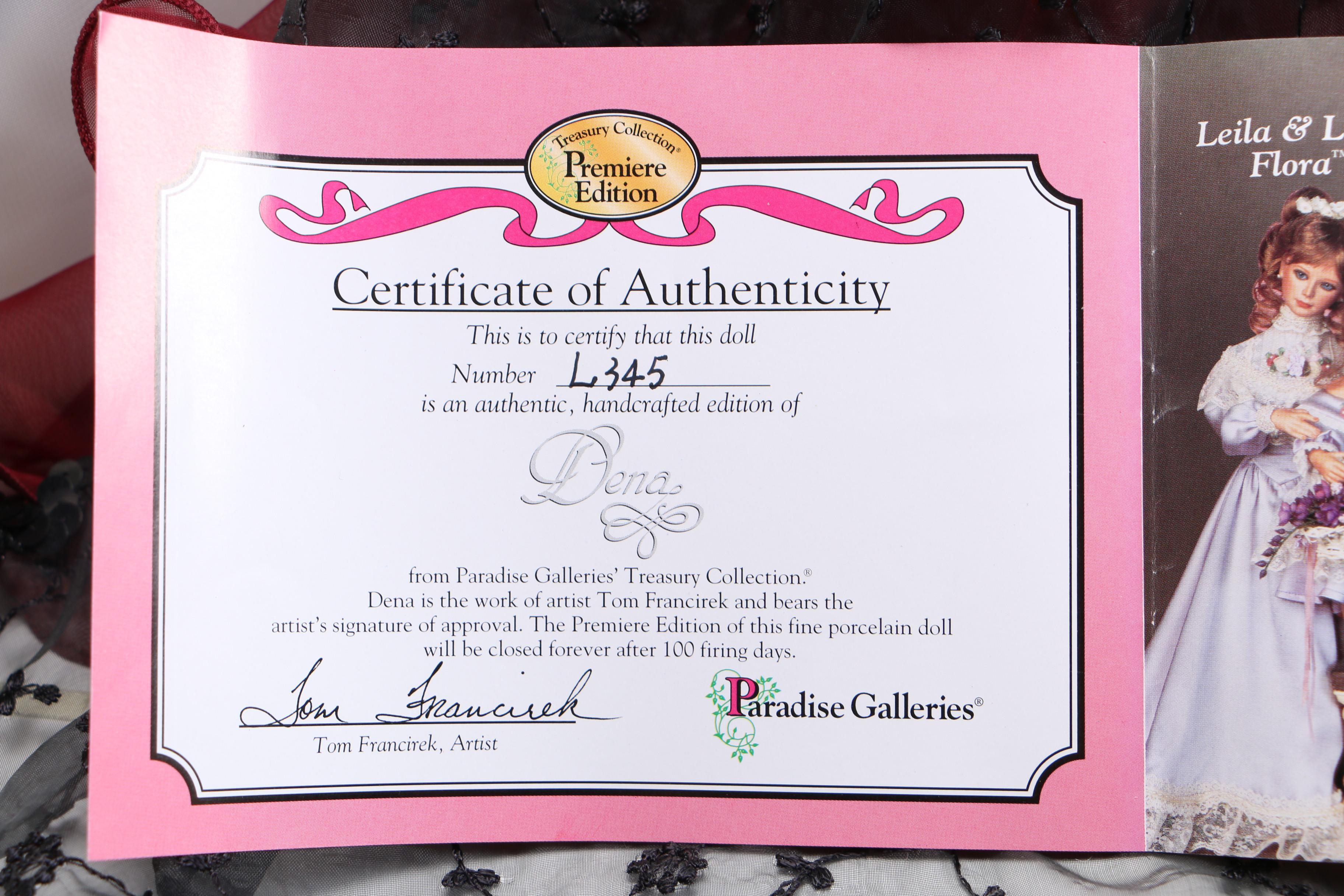 Paradise Galleries "Rosalind" & "Dena" Dolls