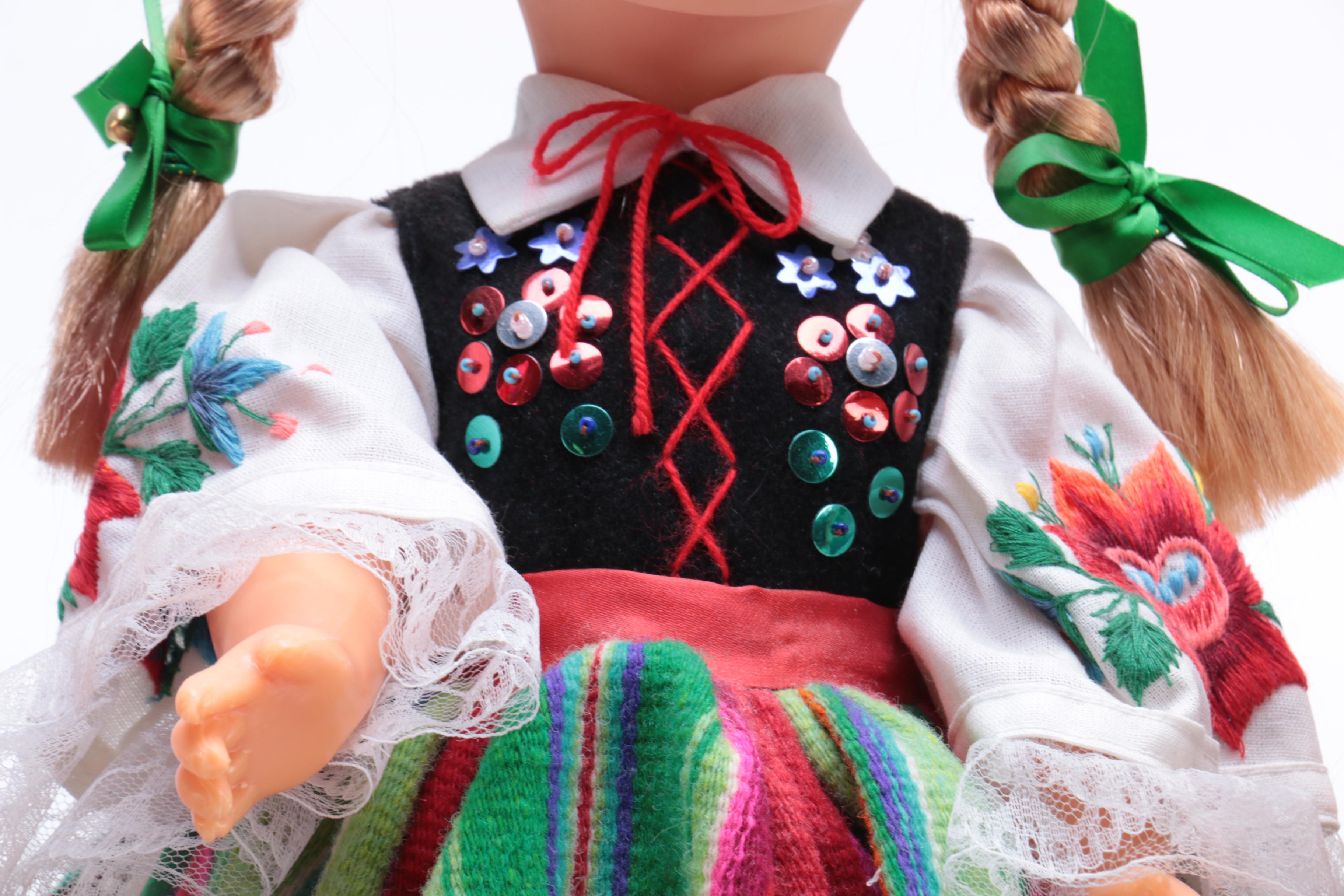 Collection of Three Polish Themed Dolls