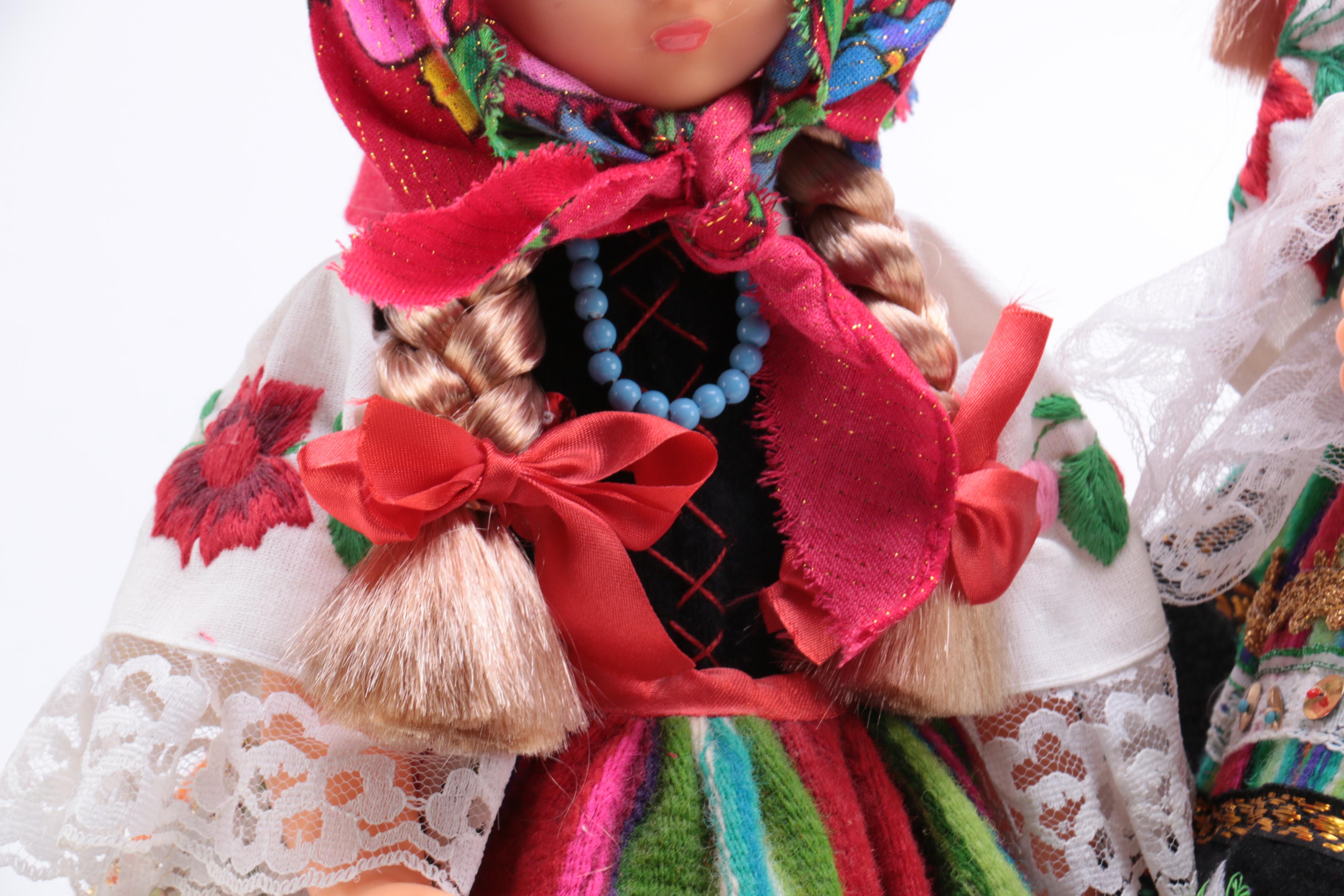 Collection of Three Polish Themed Dolls
