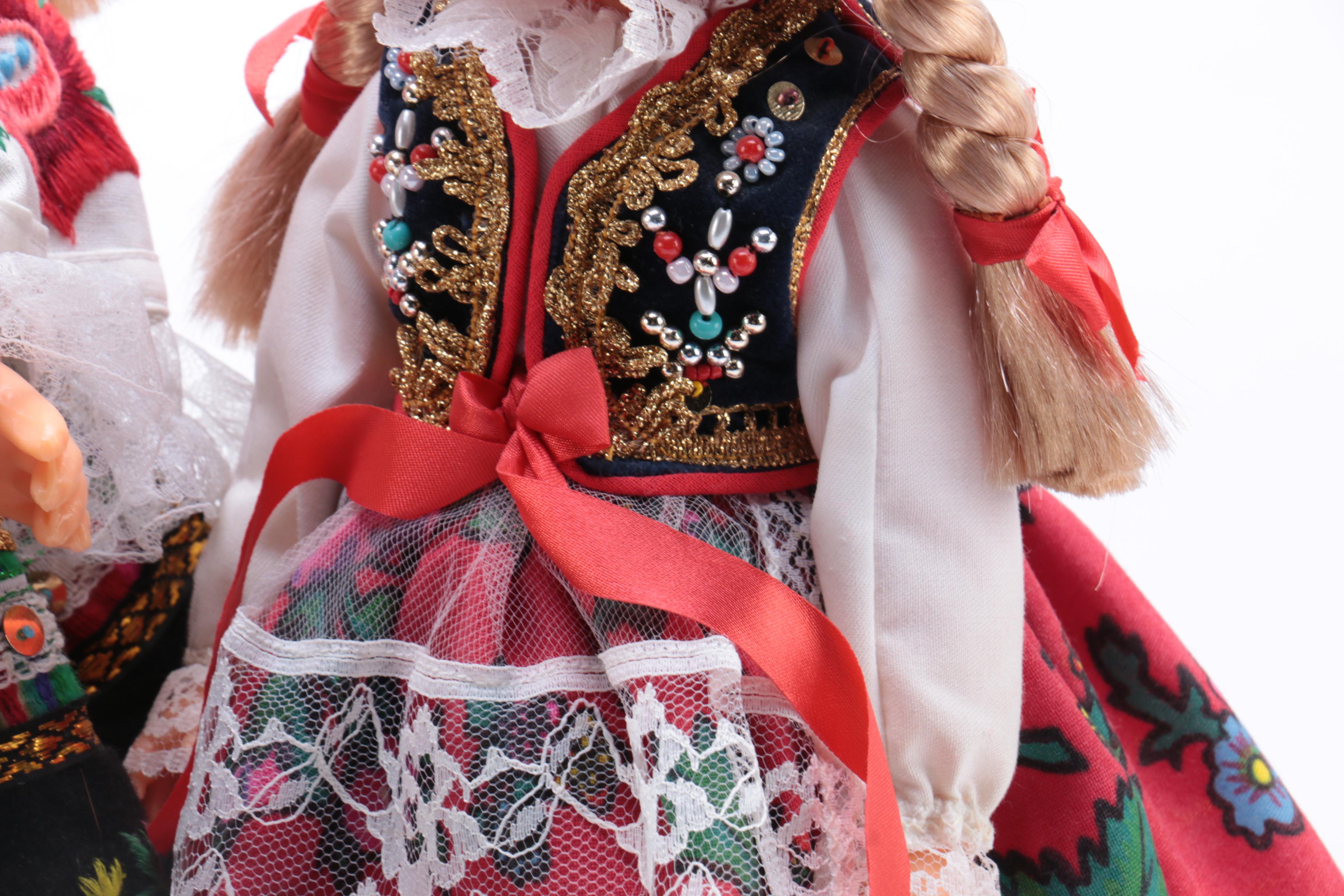 Collection of Three Polish Themed Dolls