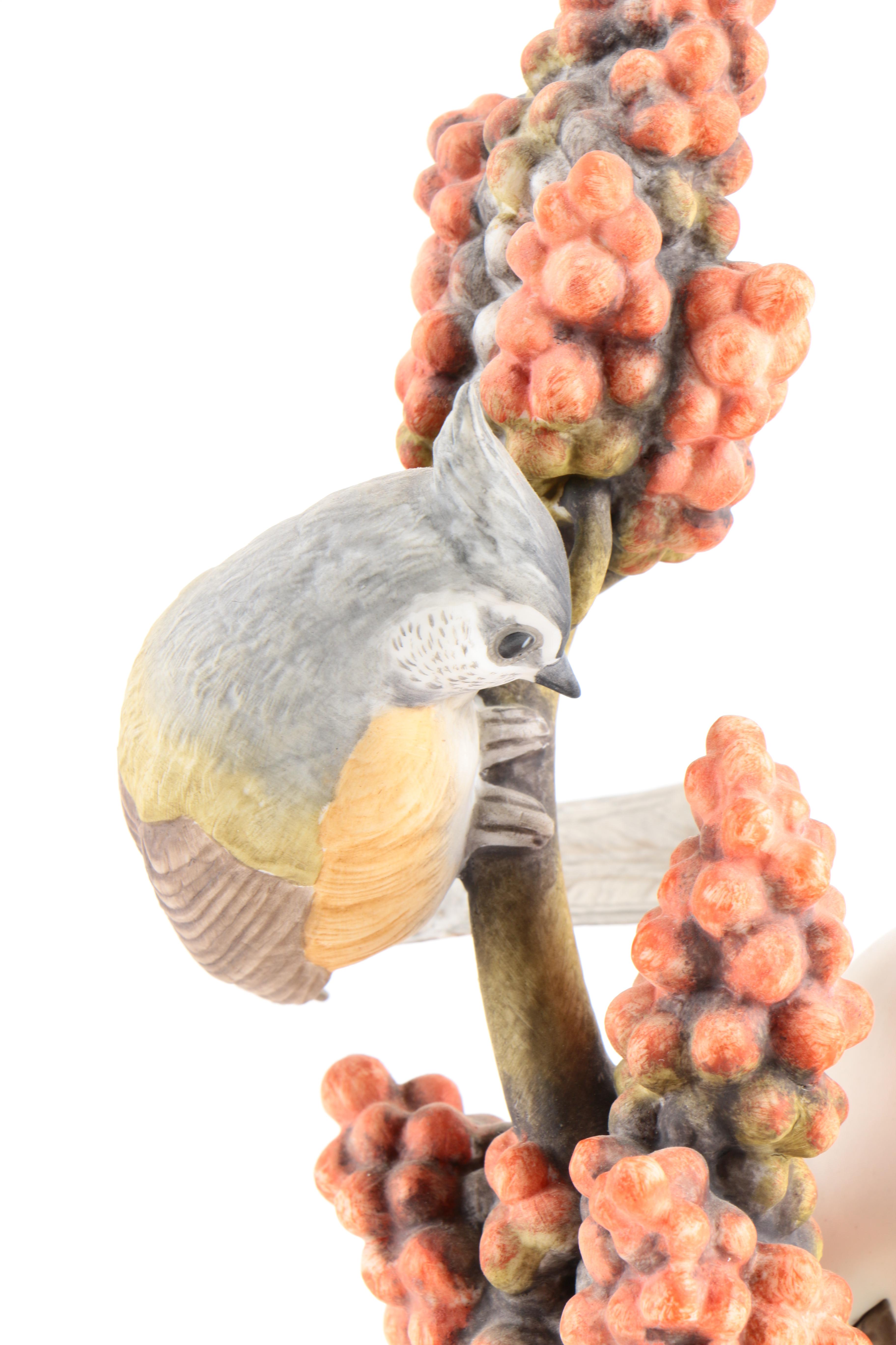Boehm Porcelain "Tufted Titmice" Figurine