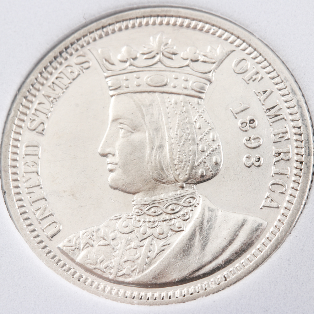 1893 Commemorative Silver Isabella Quarter