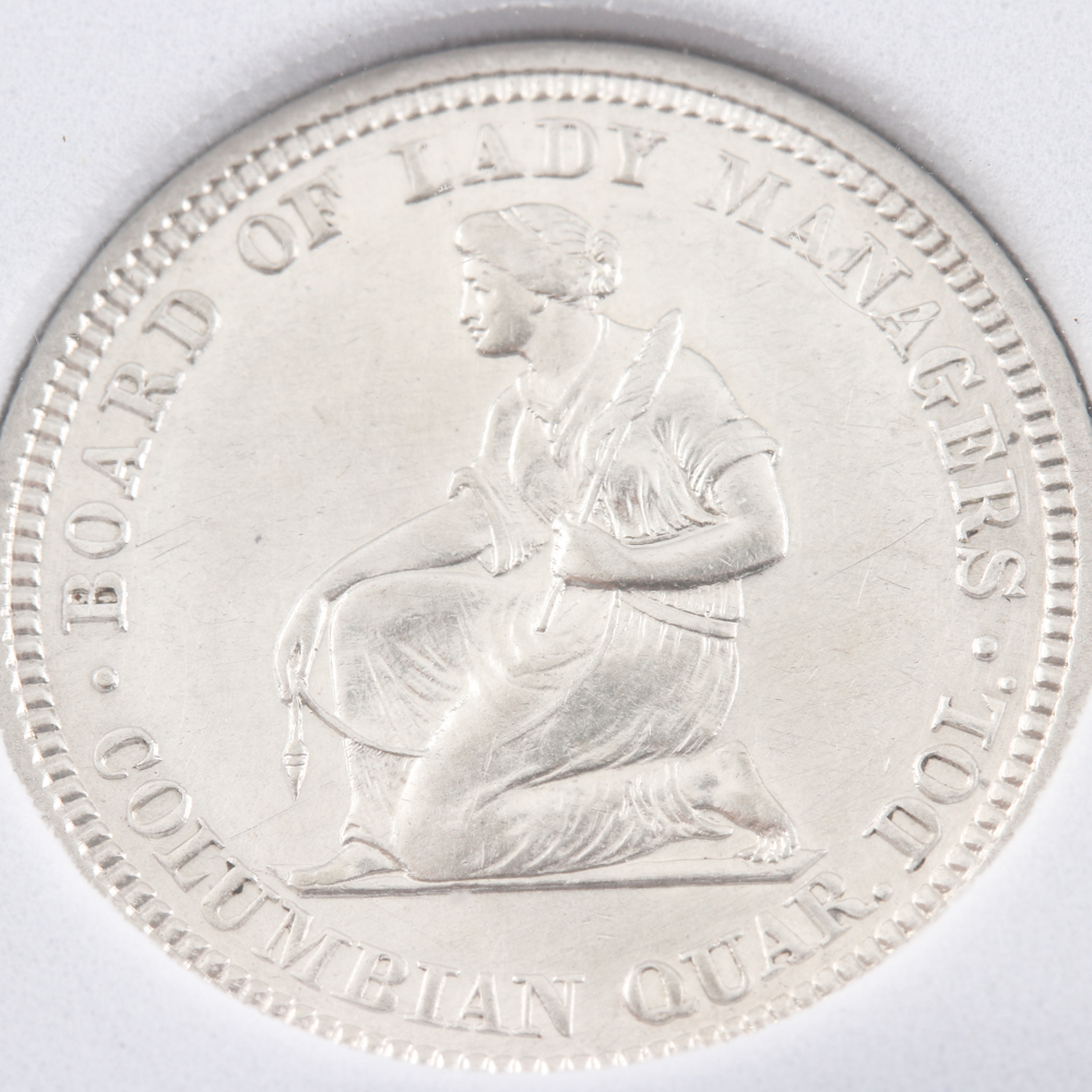 1893 Commemorative Silver Isabella Quarter
