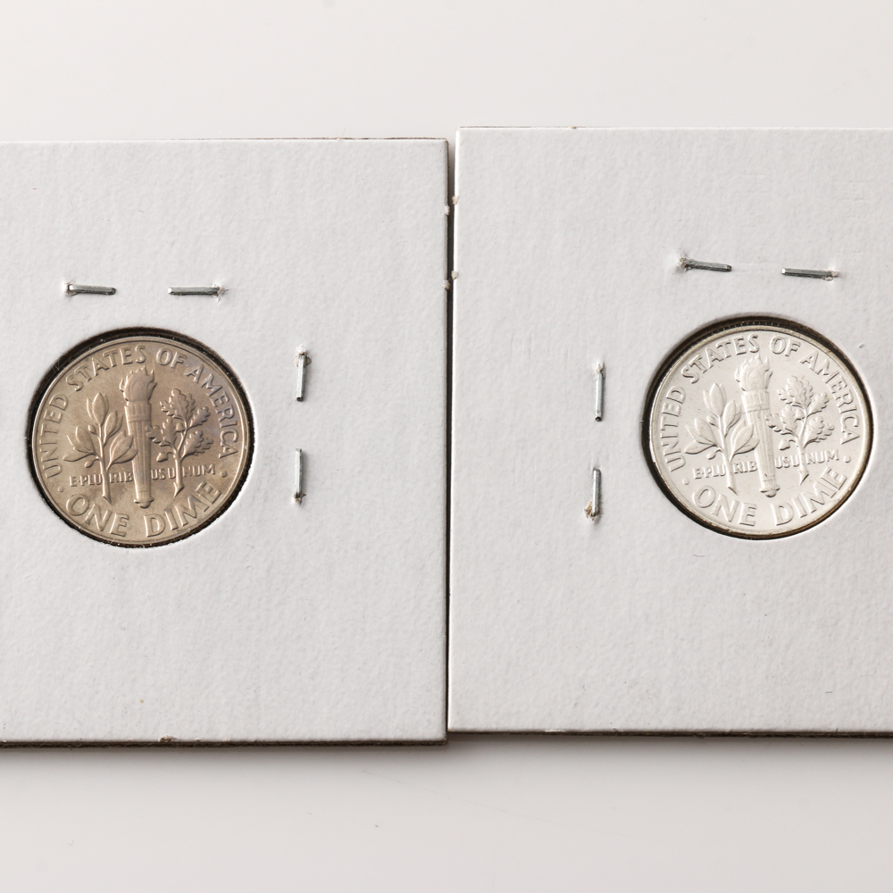 Group of (9) Roosevelt dimes 1955-1967