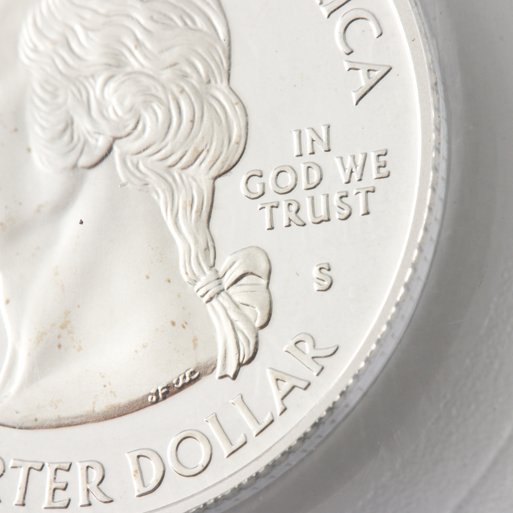 Graded PR 69 DCAM (by PCGS) 2002-S Silver Proof Ohio State Quarter