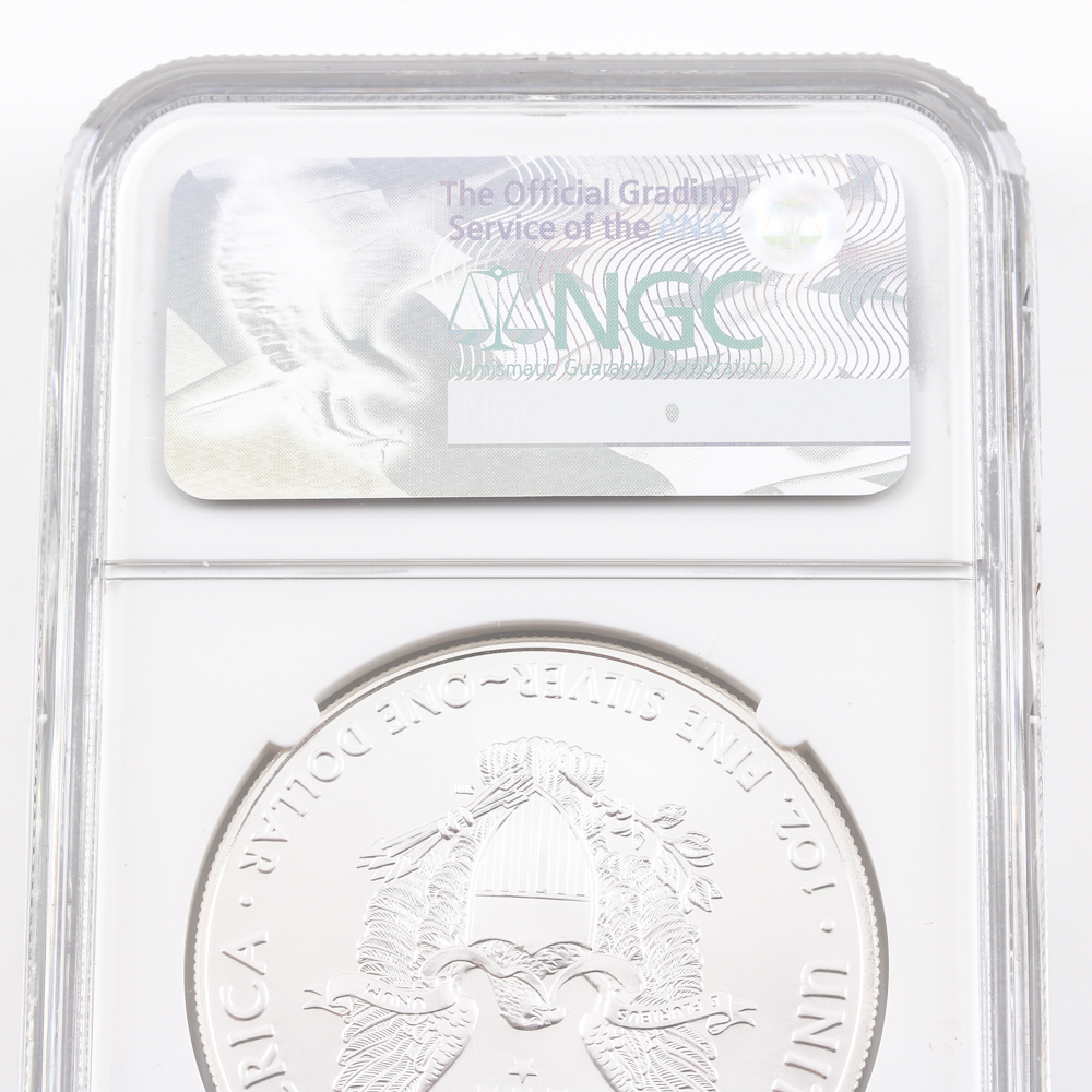 Graded MS 69 (by NGC) 2017 Early Release Silver Eagle Dollar