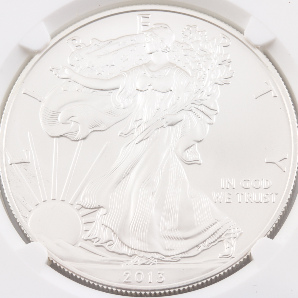 Graded MS 69 (by NGC) Early Release 2013-S Silver Eagle Dollar