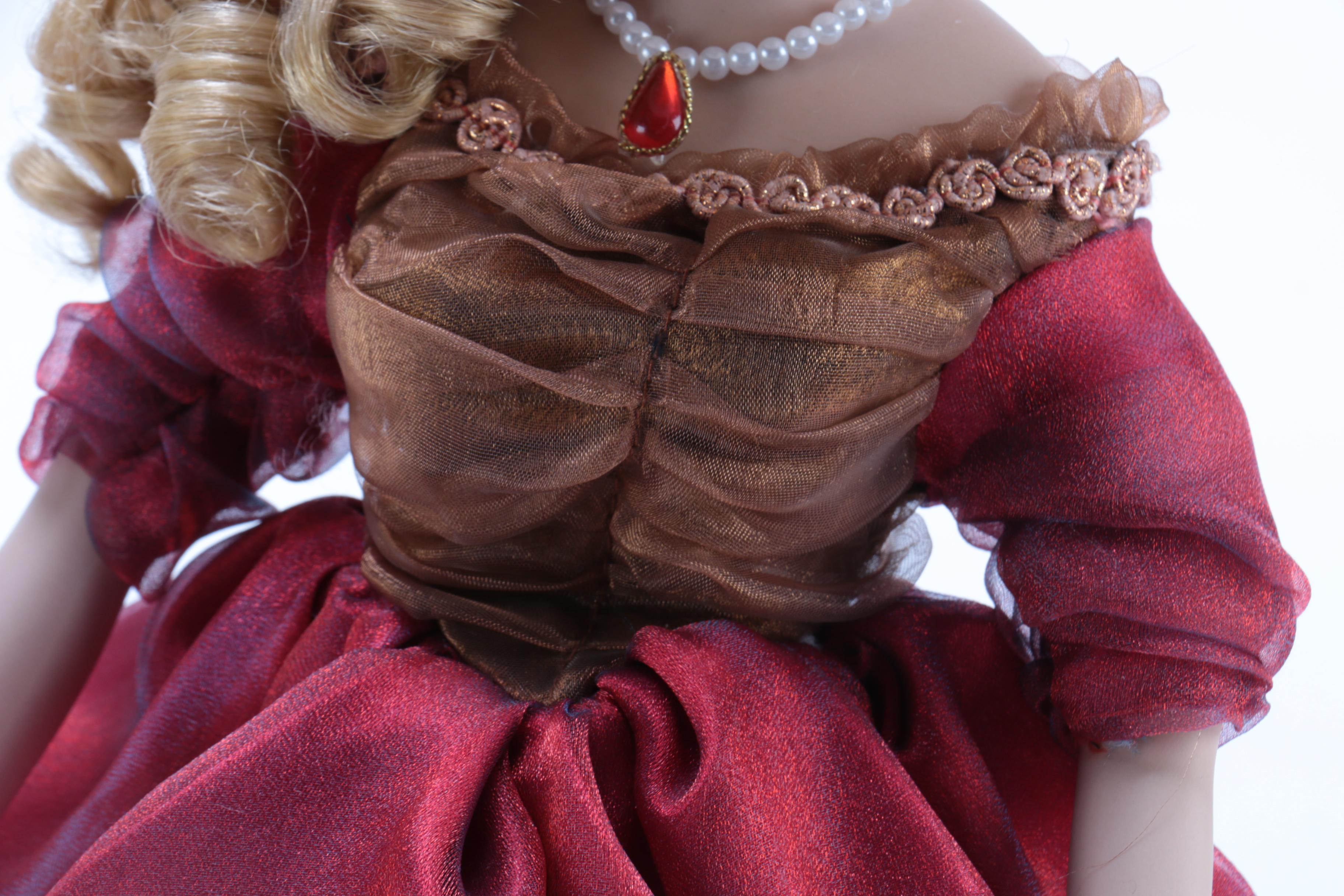 Pair of Victorian Style Porcelain Dolls