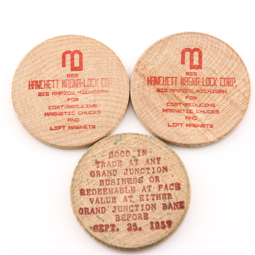 Assortment of Wooden Nickels