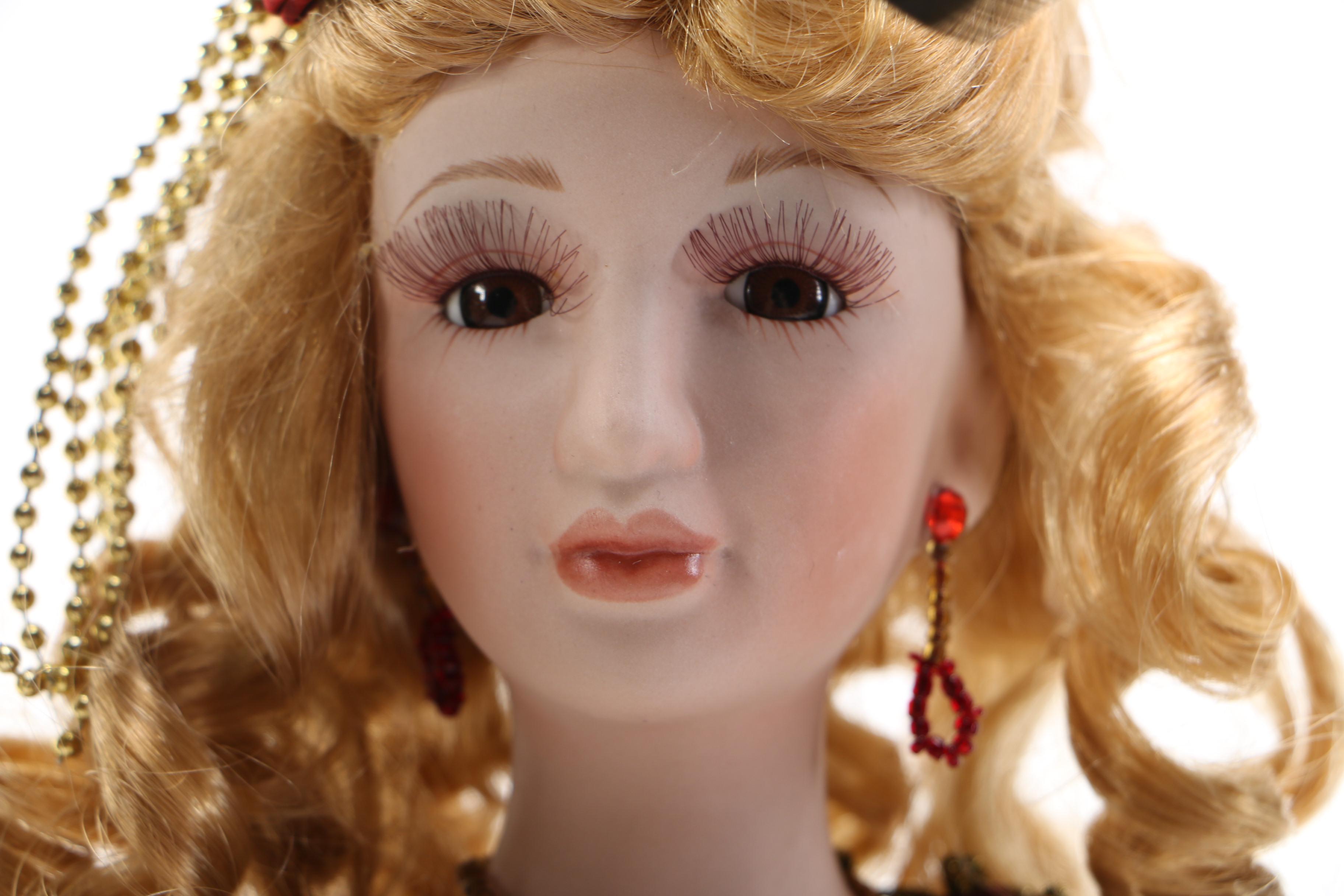 Pair of Victorian Era Themed Porcelain Dolls