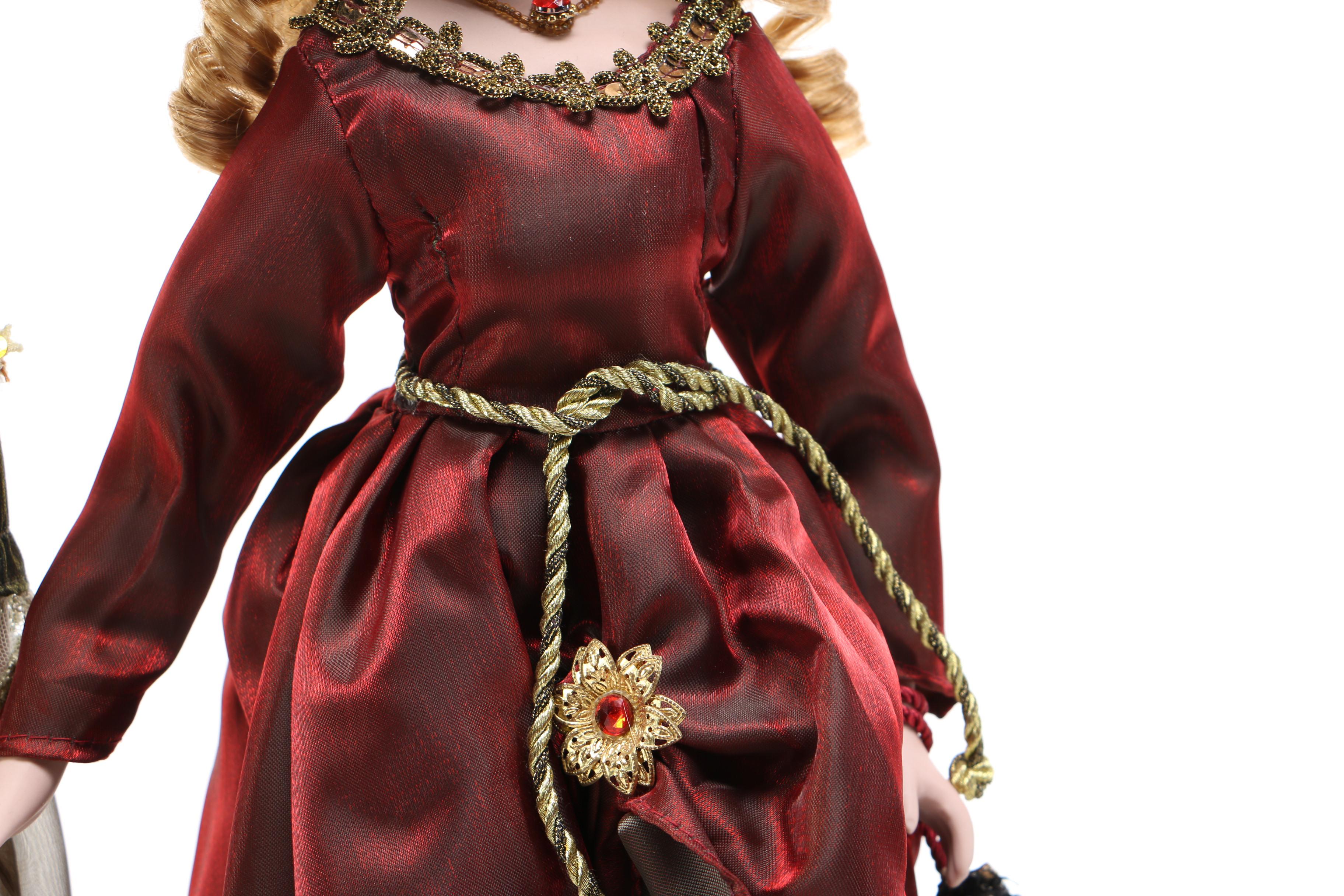 Pair of Victorian Era Themed Porcelain Dolls