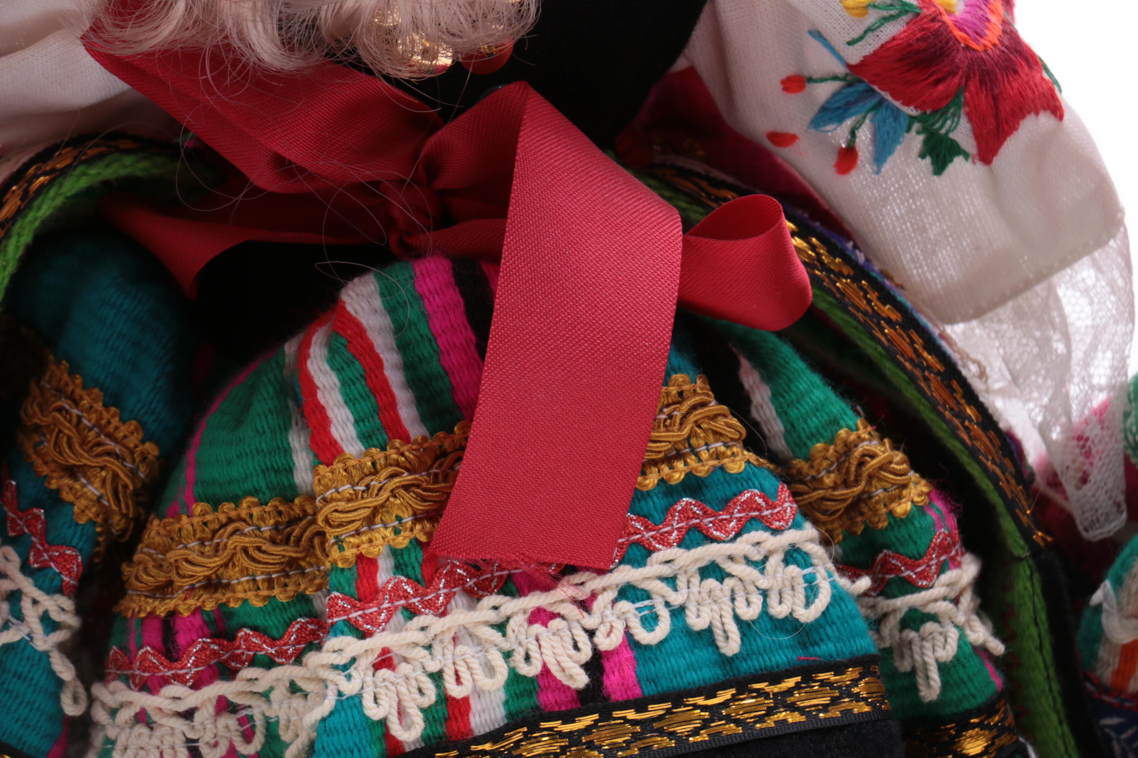 Four Polish Lowiczanka Dolls