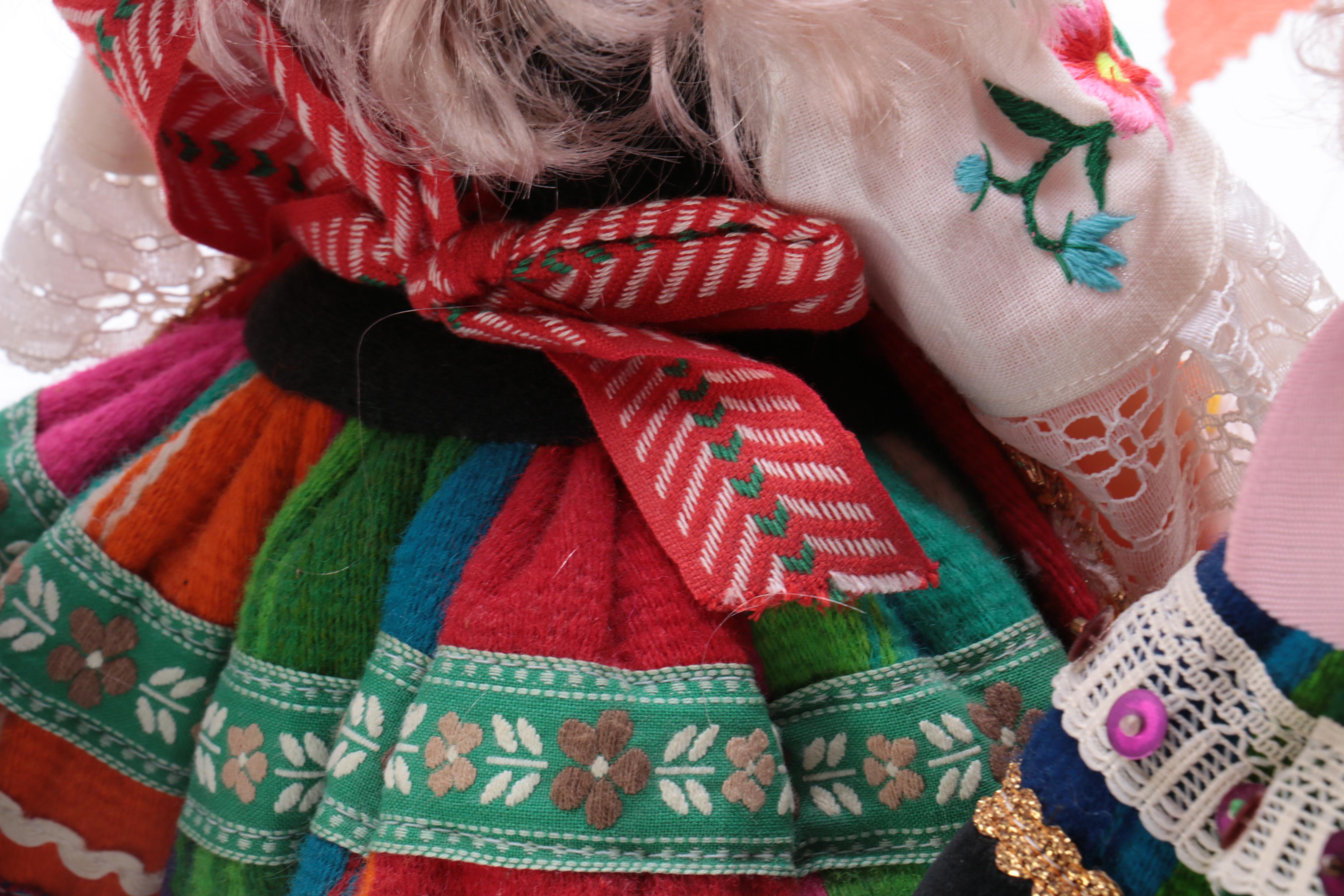 Four Polish Lowiczanka Dolls