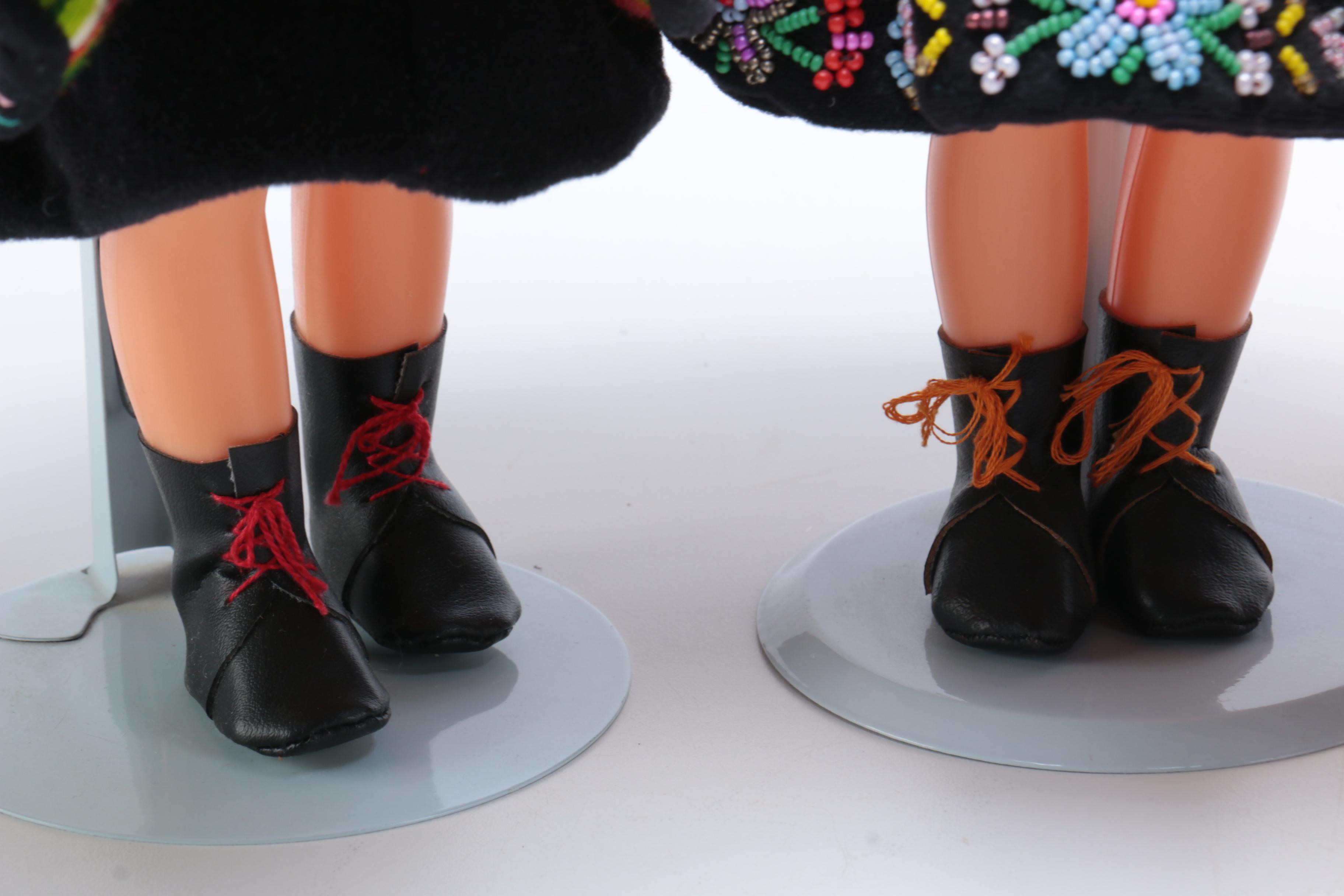 Collection of Four Polish Themed Dolls