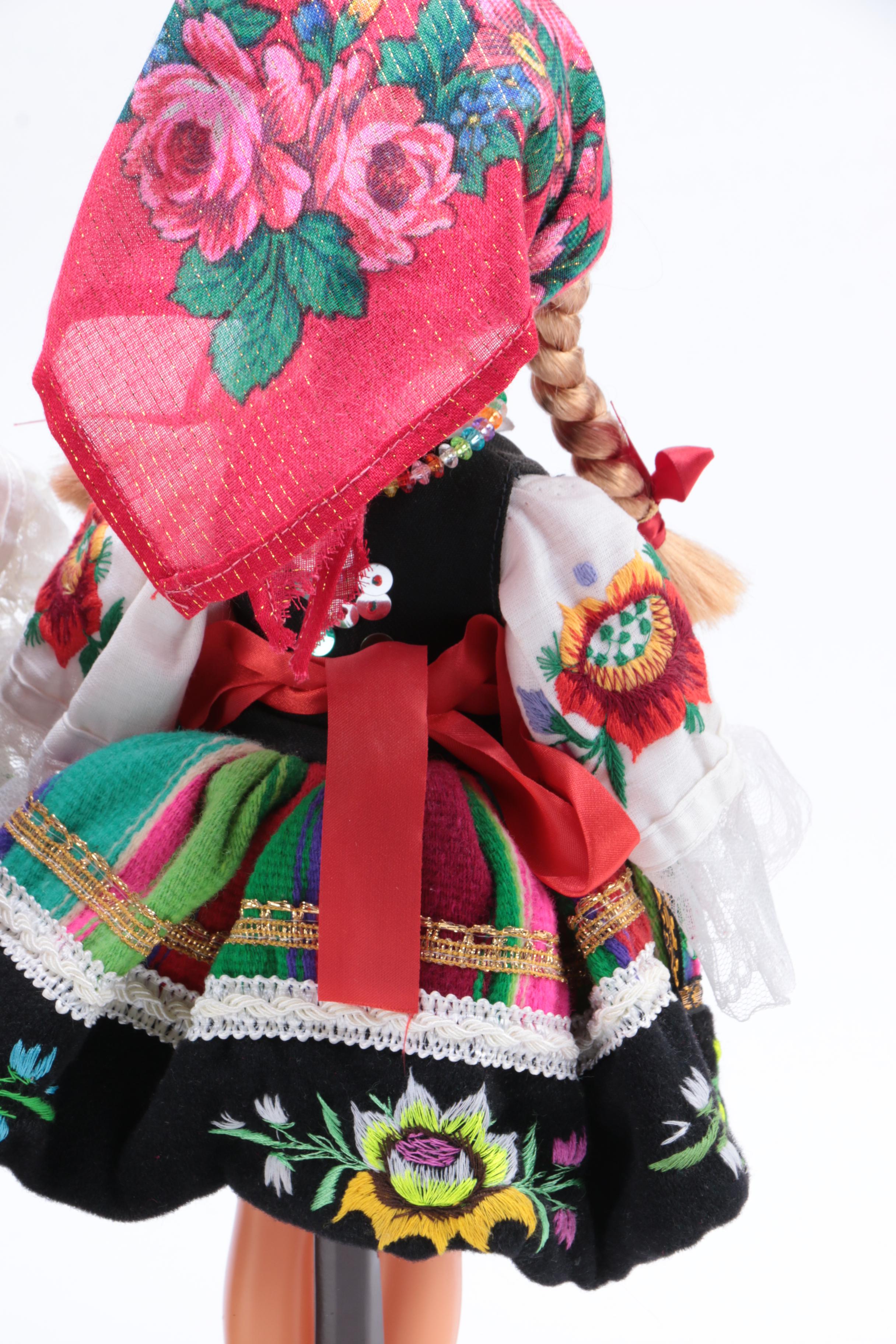 Collection of Four Polish Themed Dolls