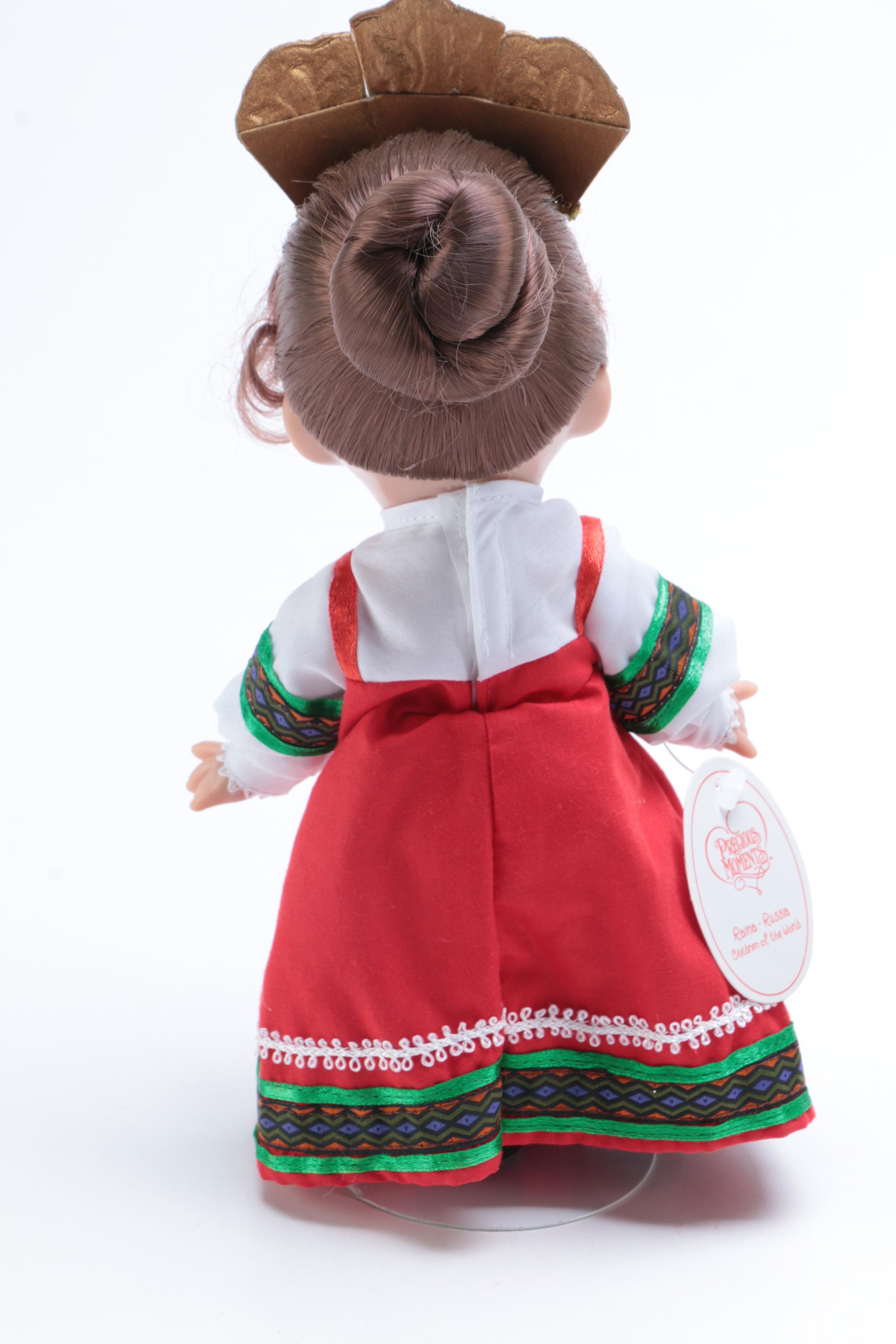 Pair of Precious Moments "Children of the World" Dolls