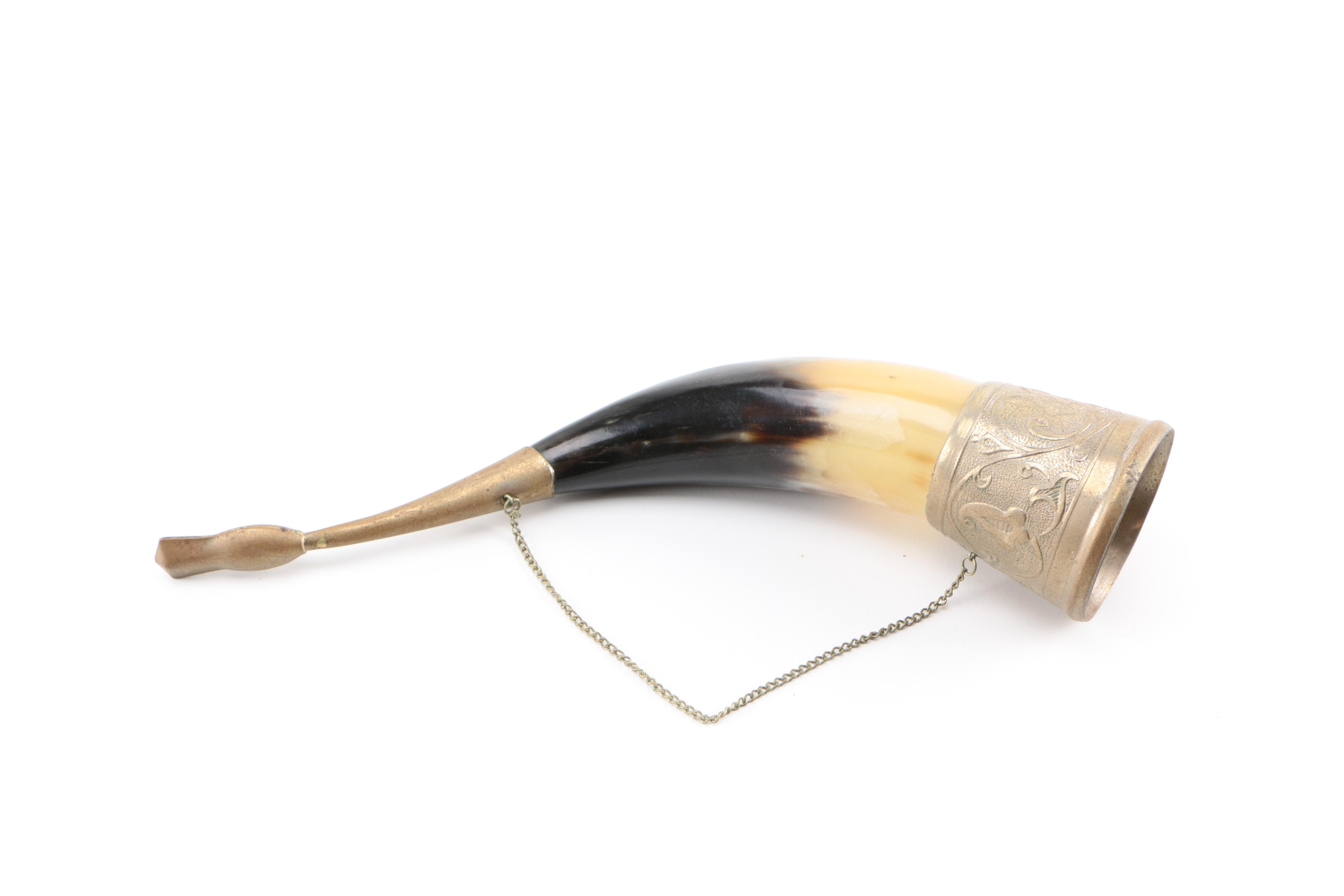 Collection of Vintage Knives and Powder Horn