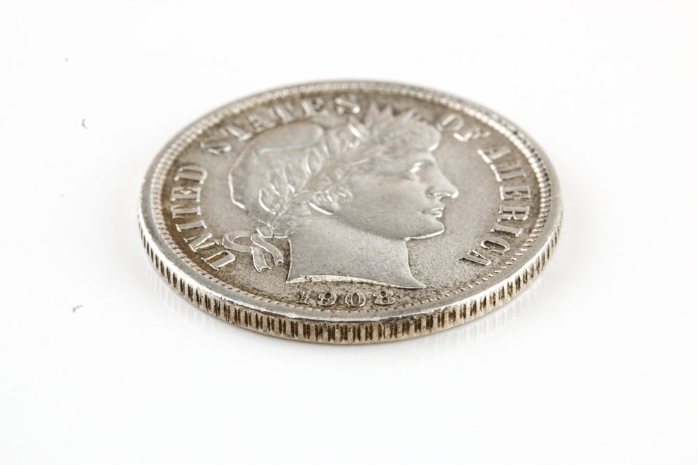 1908 Barber Dime