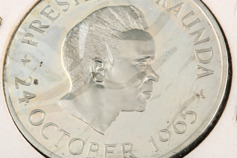 1965 Zambian 5 Shilling Coin