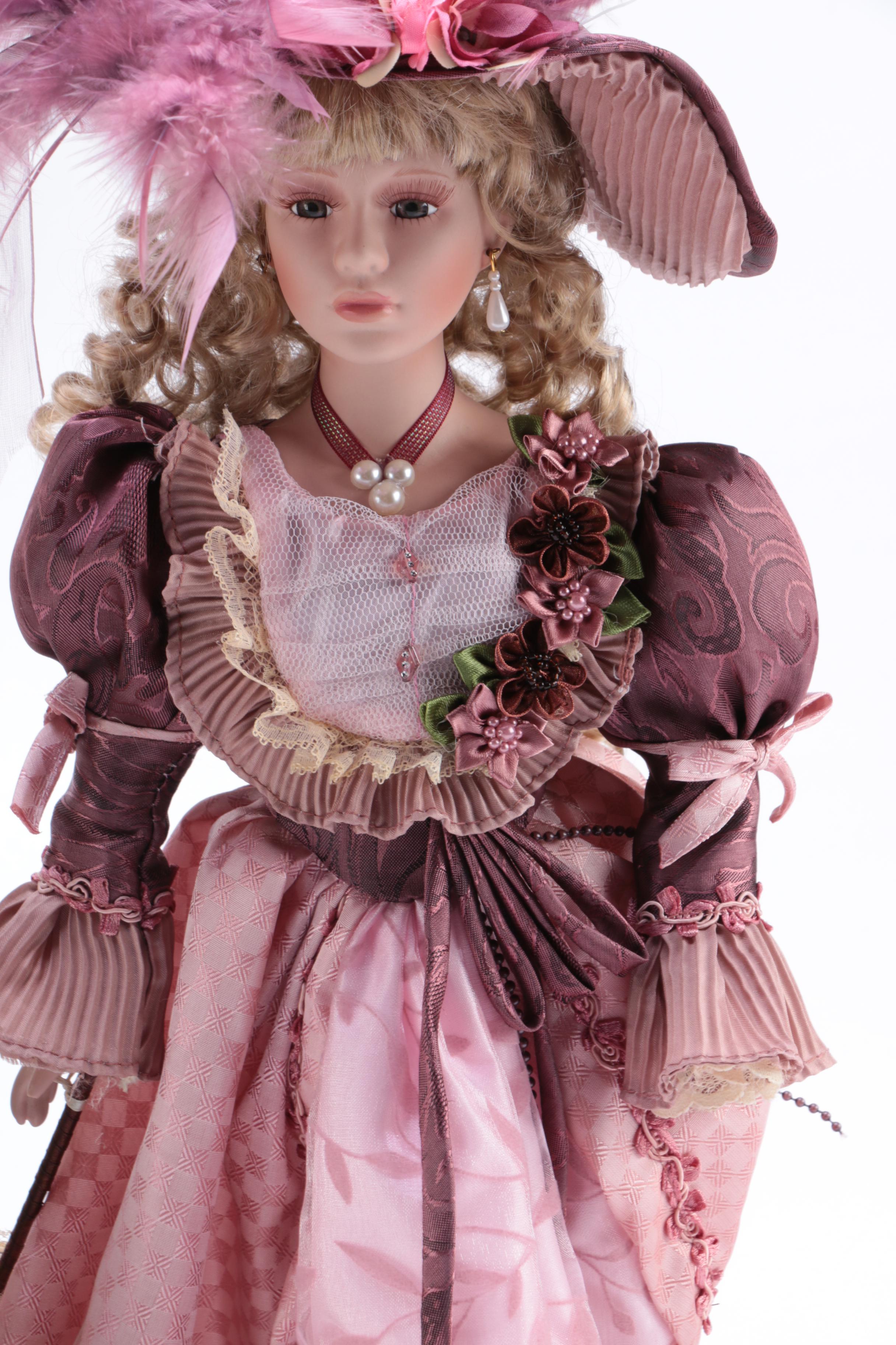 Collection of Three Porcelain Dolls
