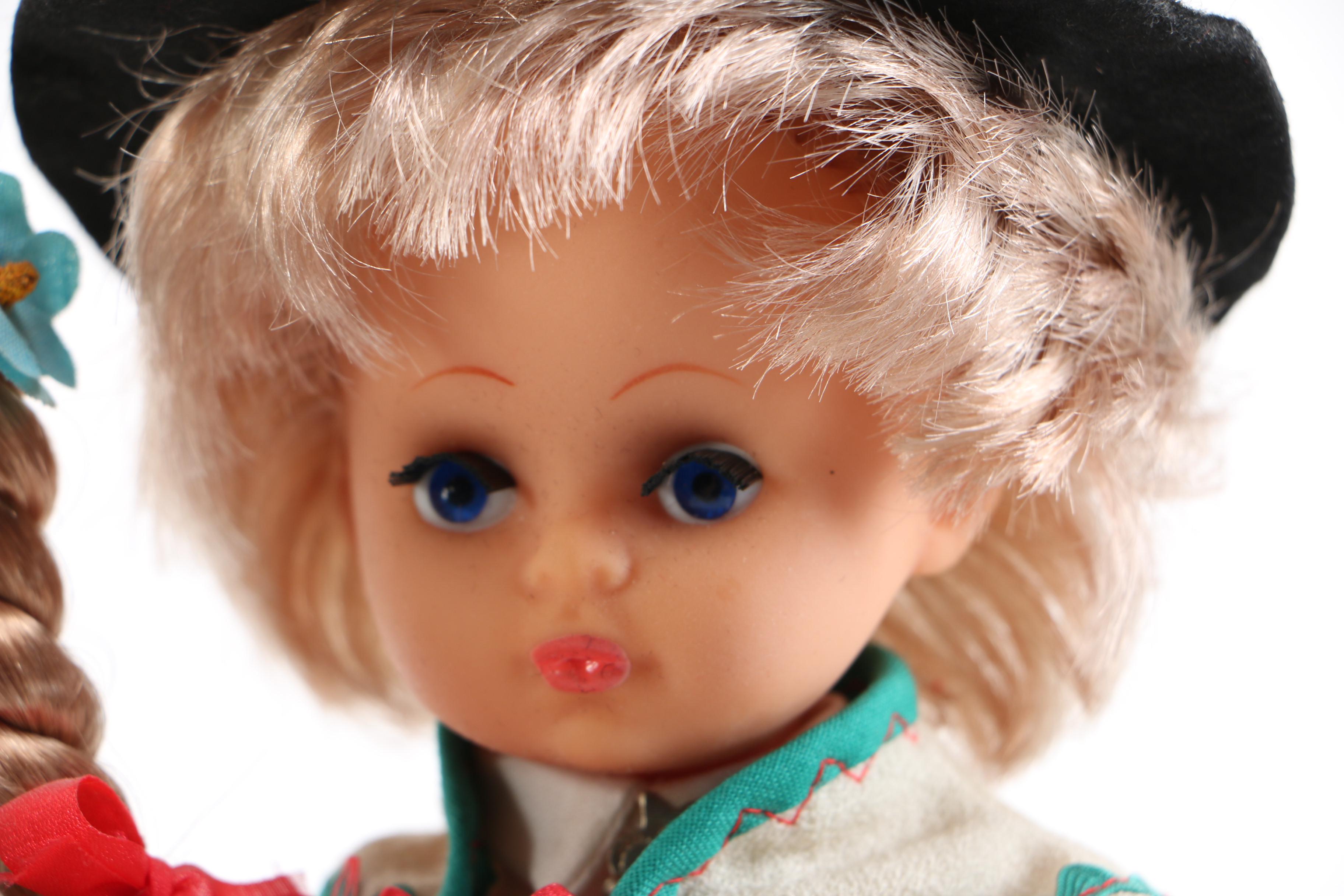 Polish Themed Doll Couple on Stand