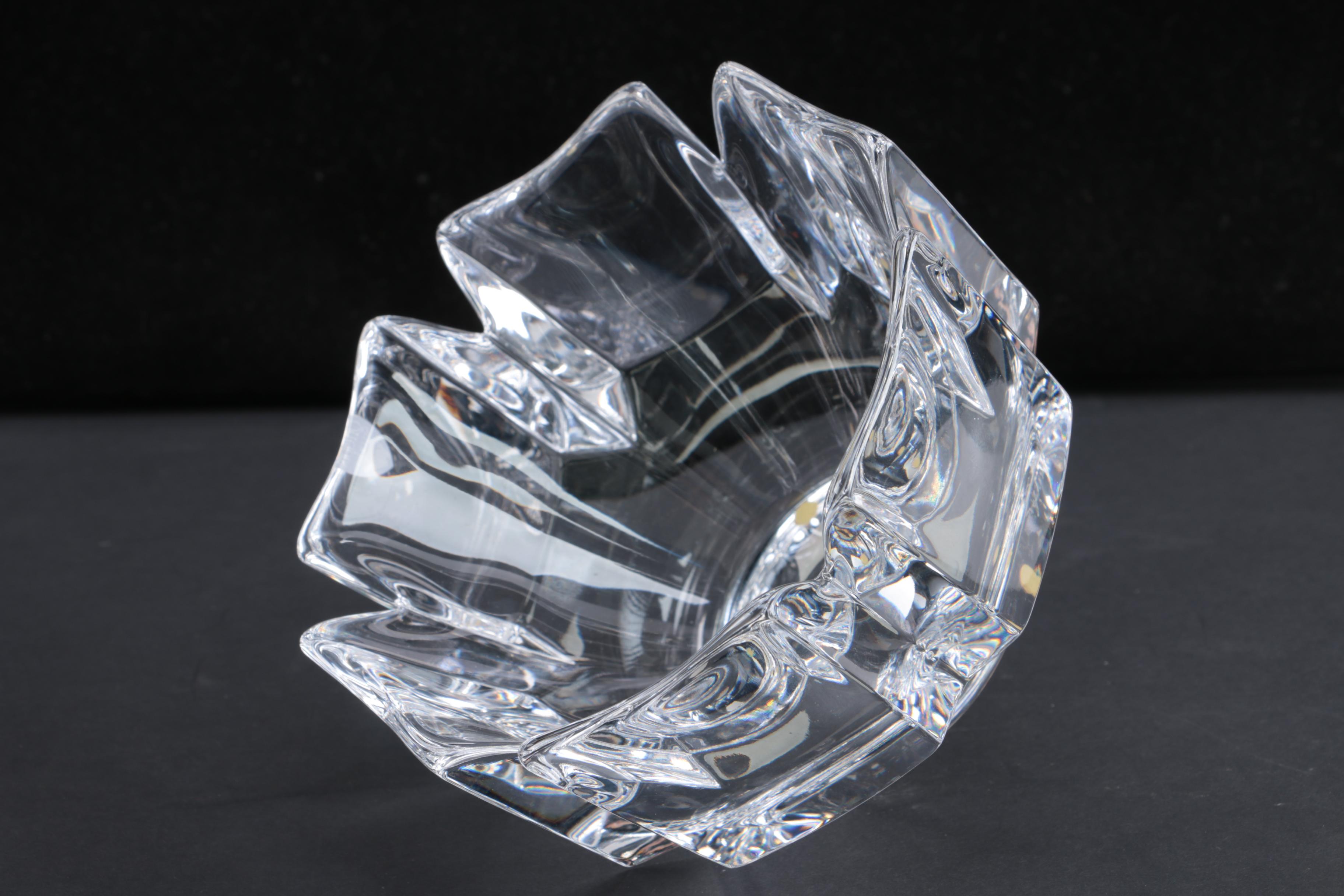 Pair of Orrefors Crystal Bowls