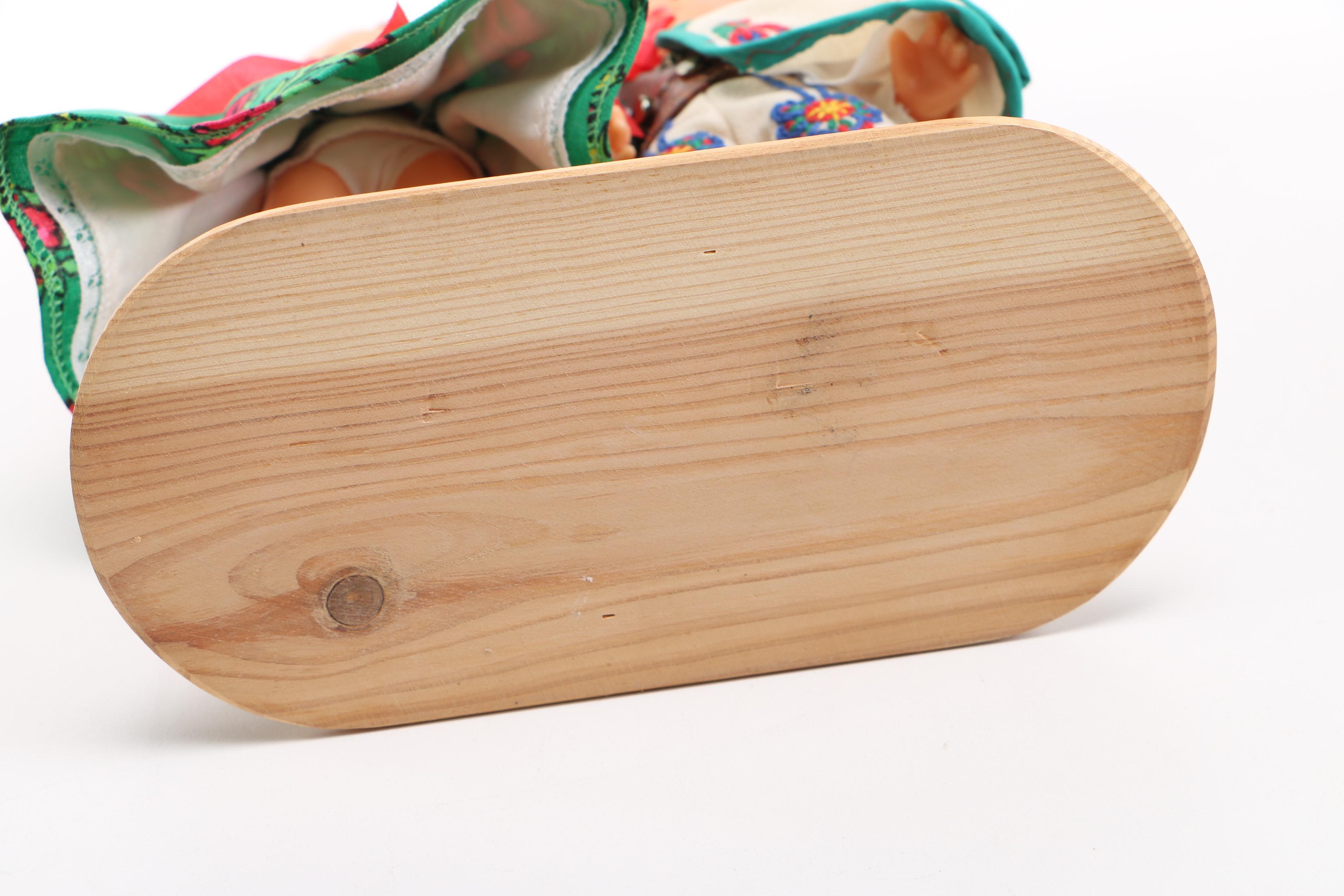 Polish Themed Doll Couple on Stand