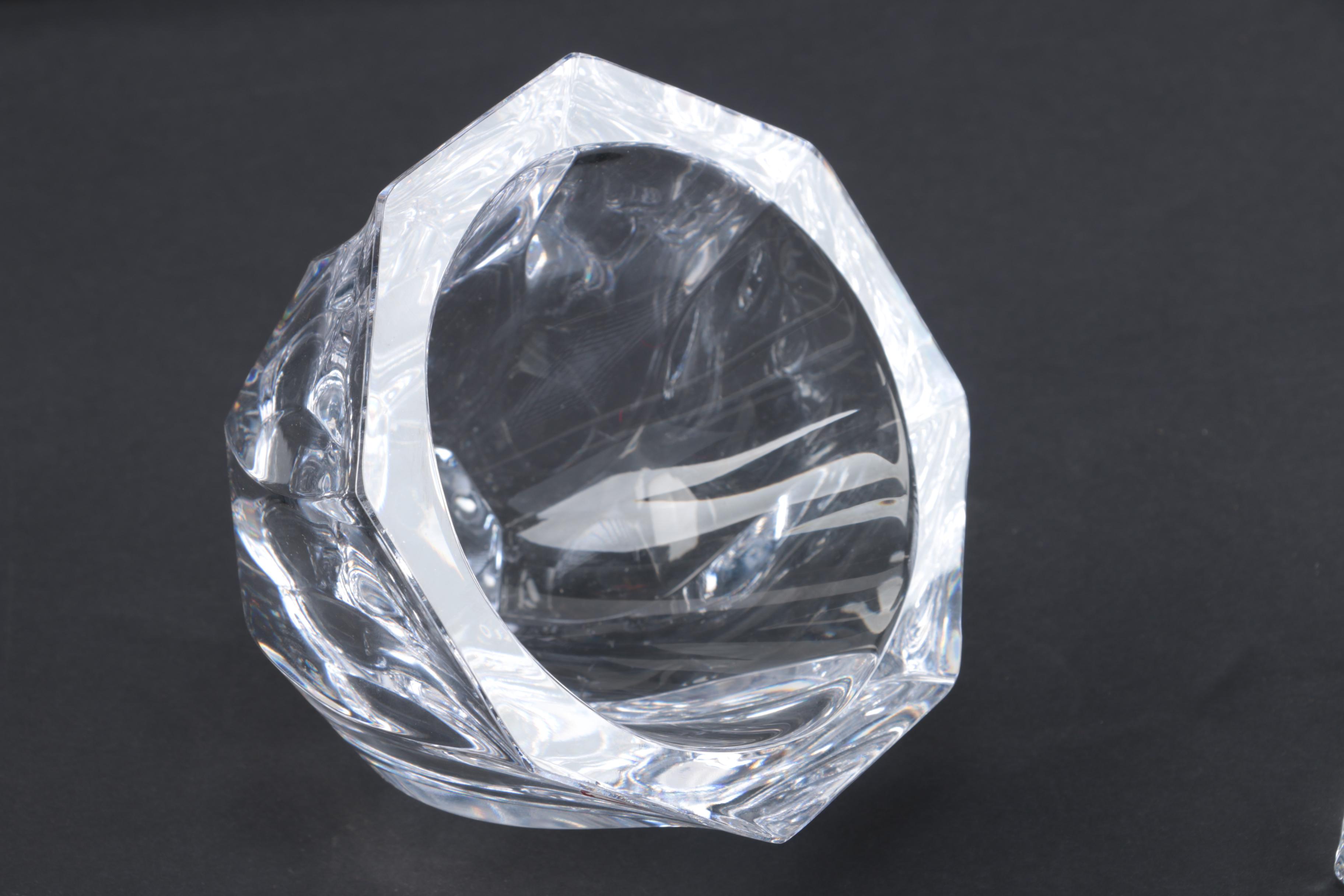 Pair of Orrefors Crystal Bowls