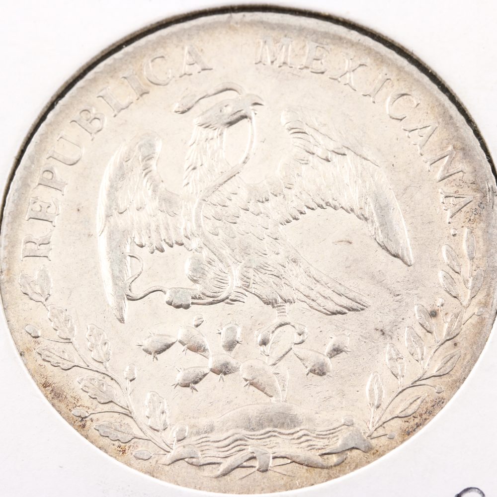 1891 Silver Mexican 8 Reales Coin