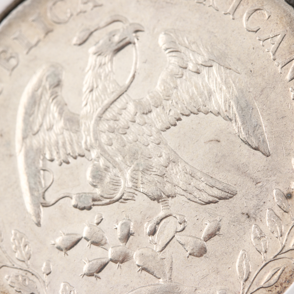 1891 Silver Mexican 8 Reales Coin