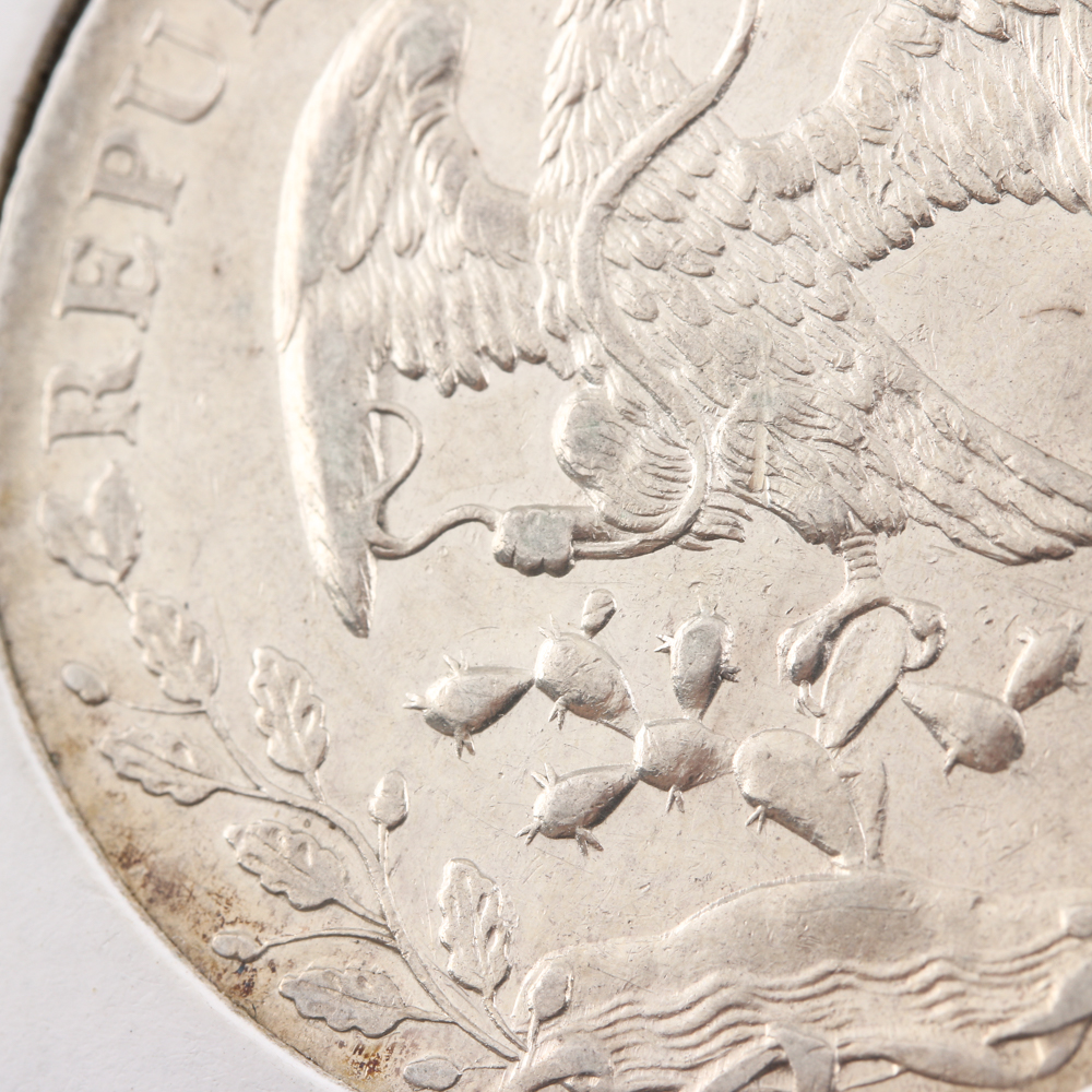 1891 Silver Mexican 8 Reales Coin