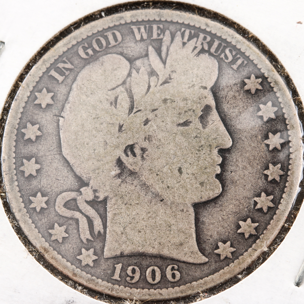 1906-D Barber Half Dollar
