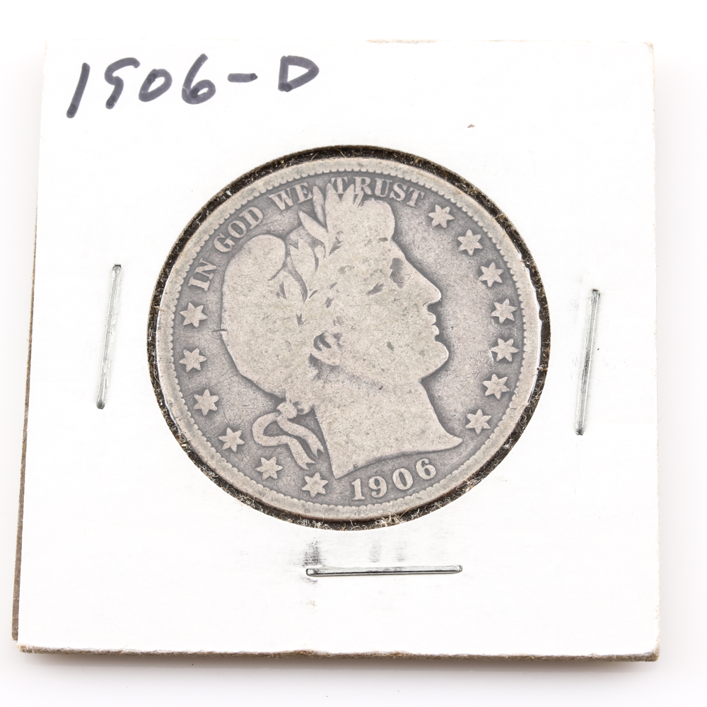1906-D Barber Half Dollar