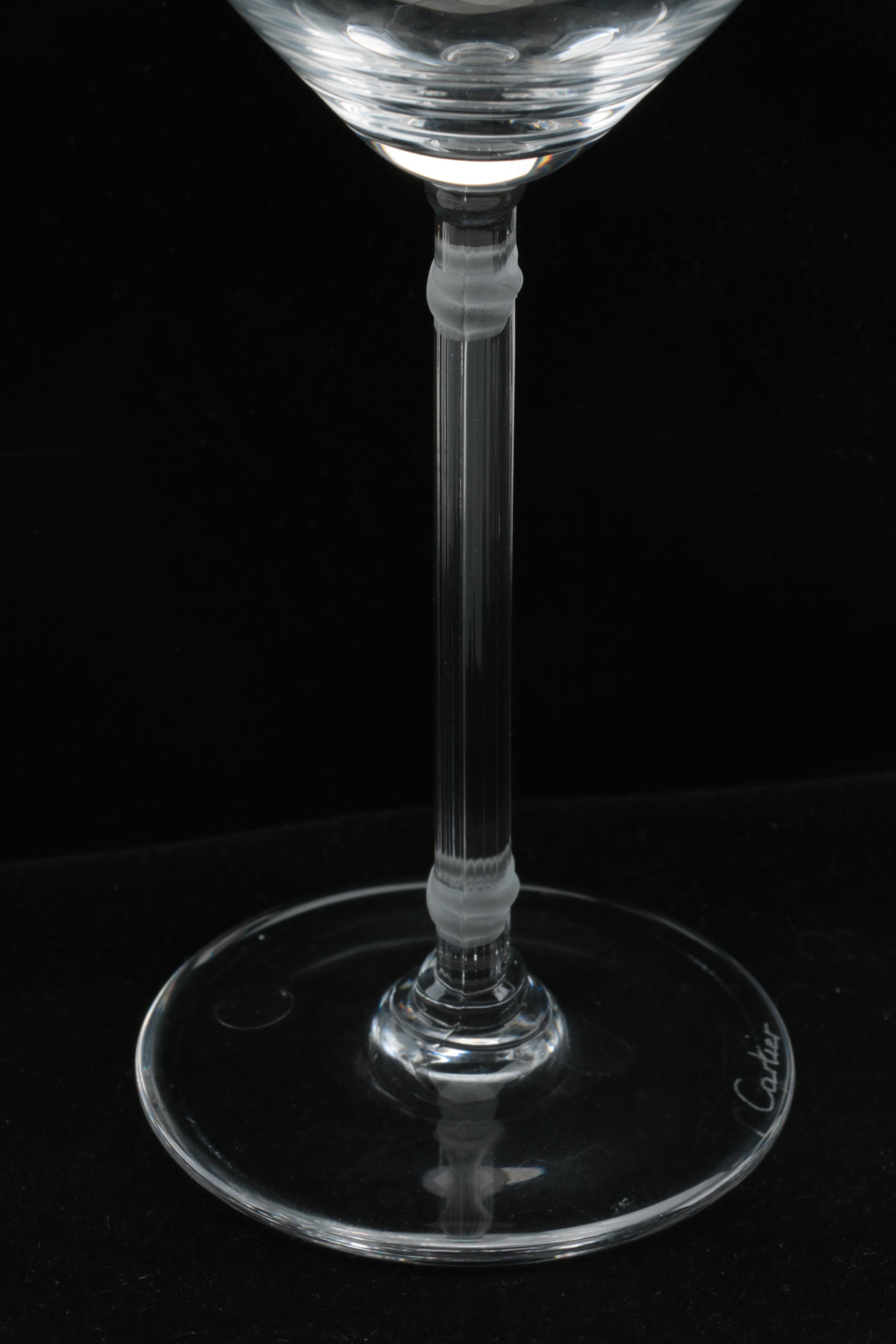 Assorted Glassware Including Cartier "Des Must"