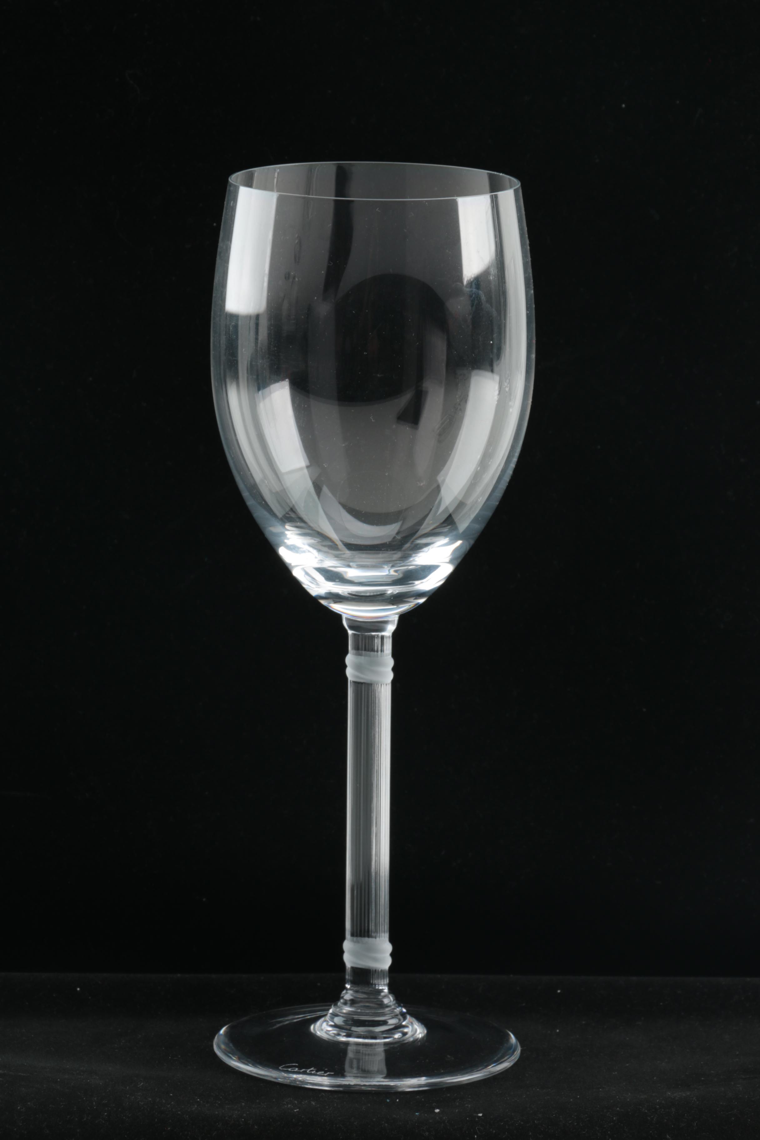 Assorted Glassware Including Cartier "Des Must"