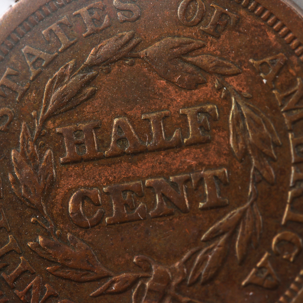 1851 Braided Hair Half Cent