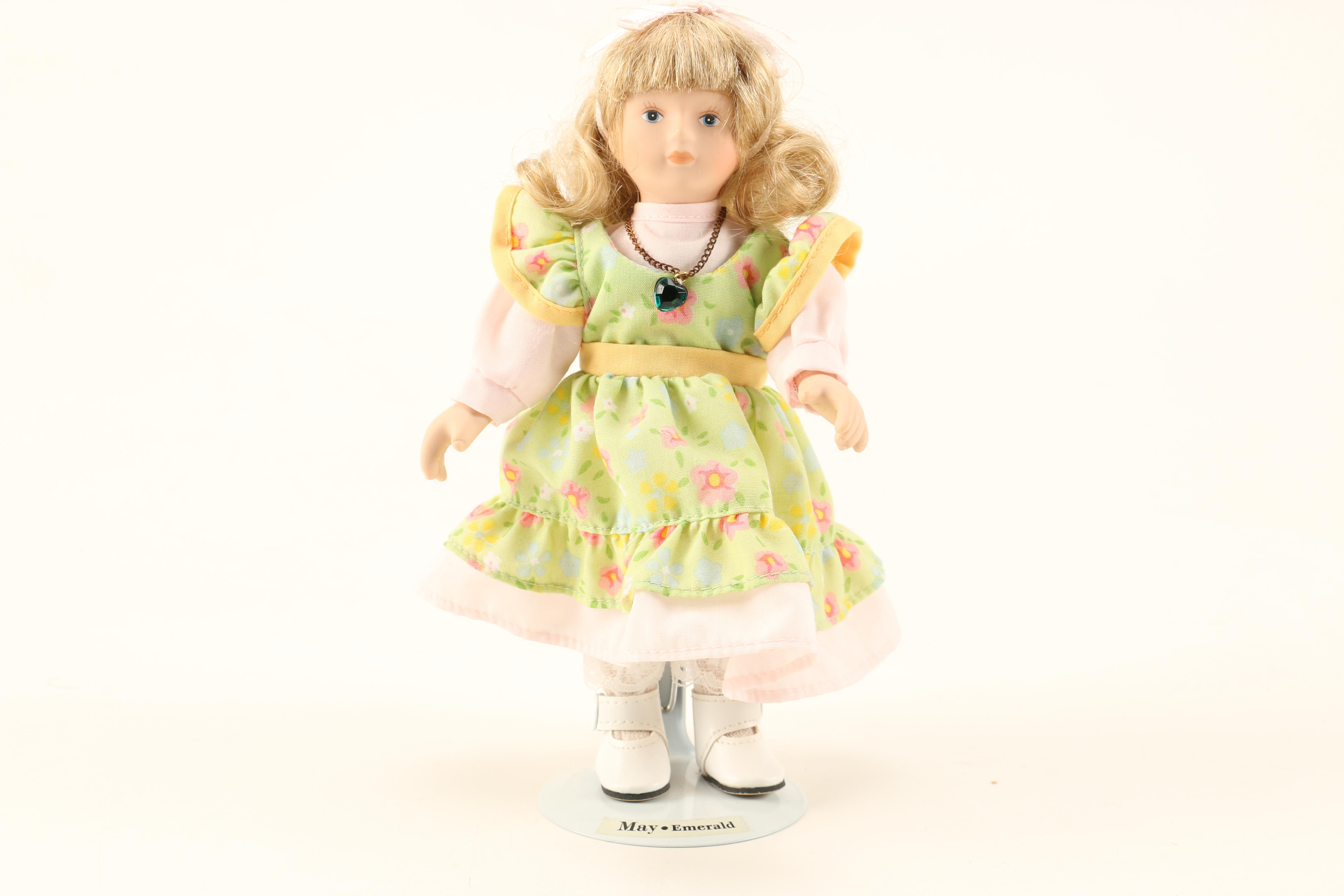 Assortment of Porcelain Dolls including Madame Alexander