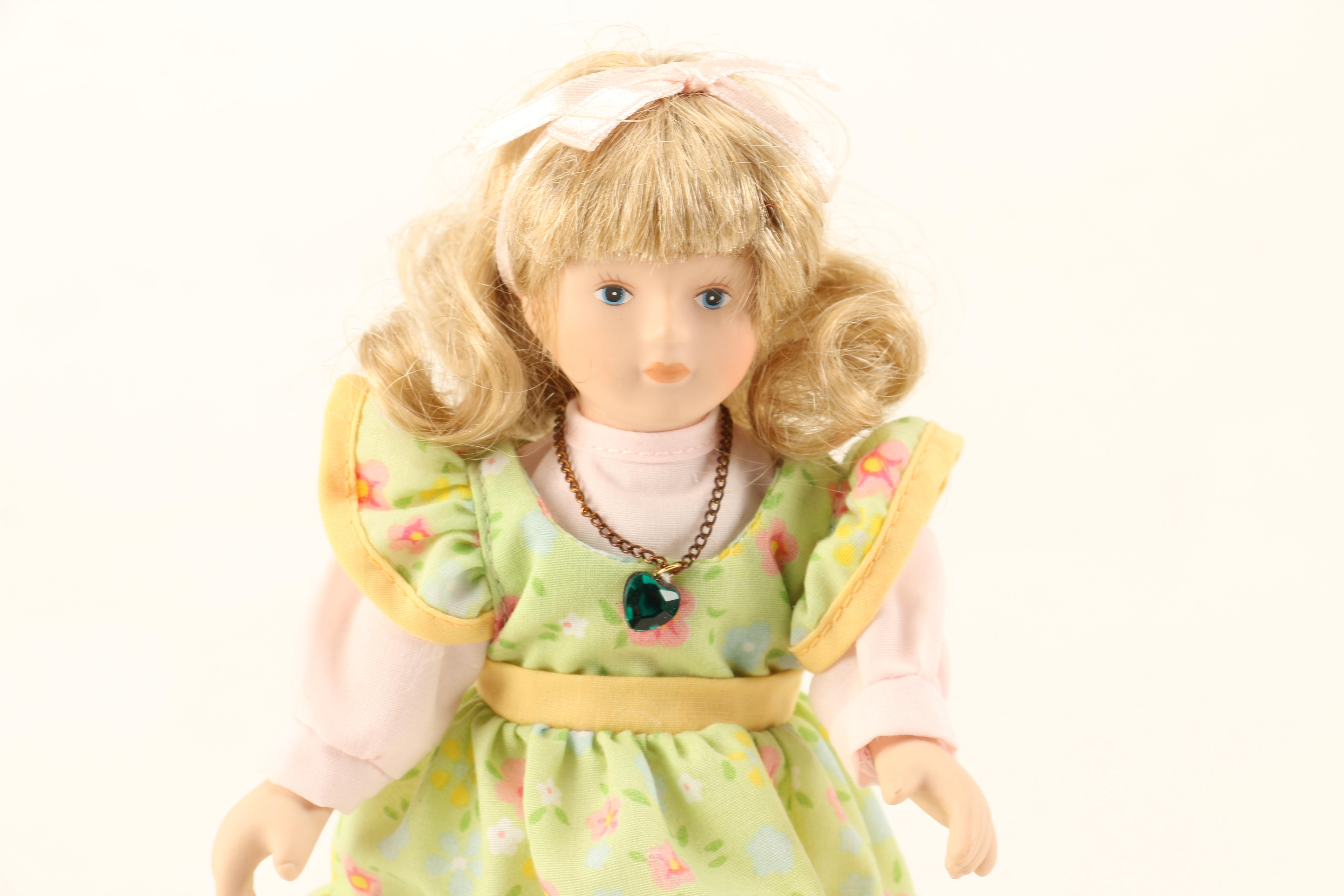 Assortment of Porcelain Dolls including Madame Alexander