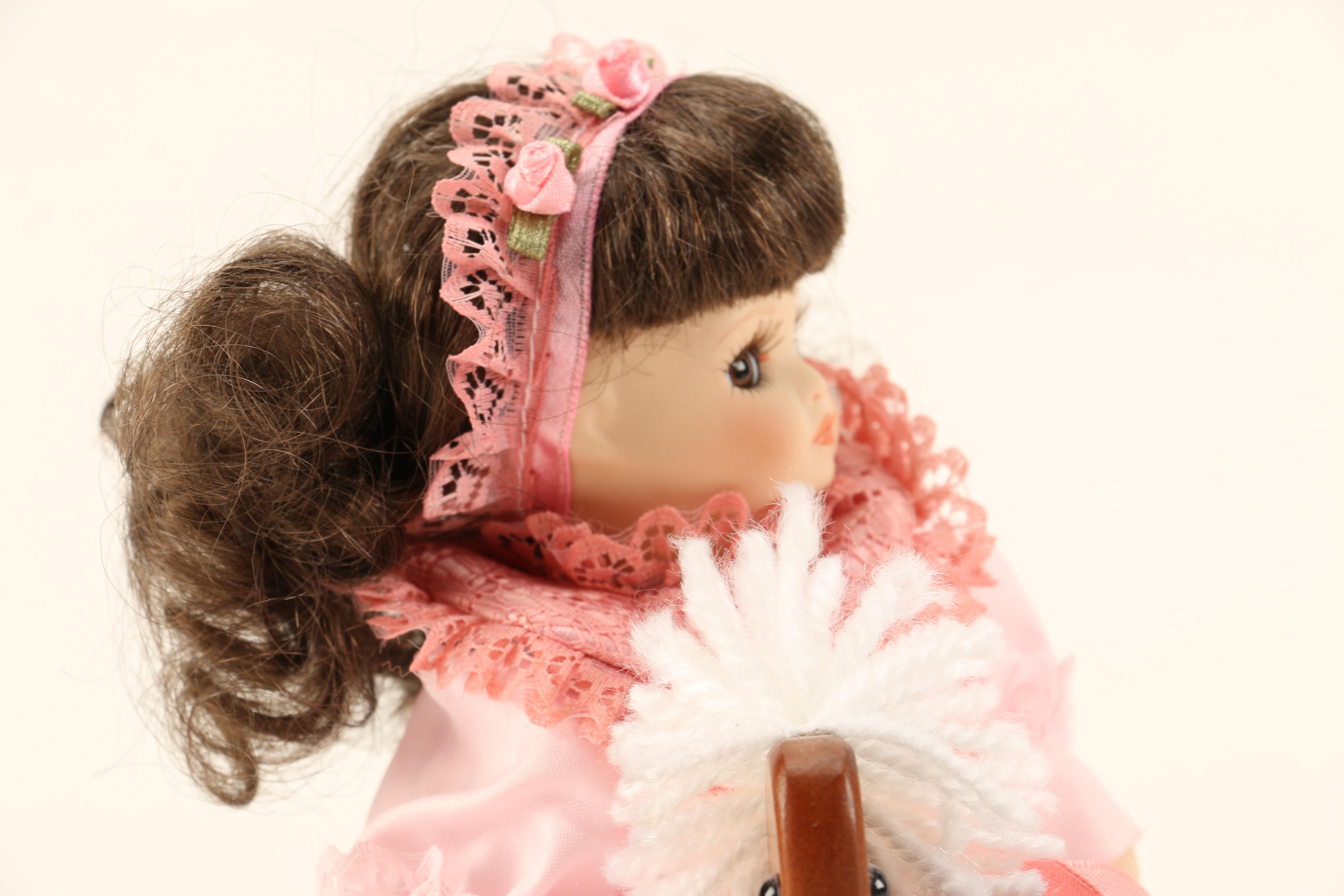 Assortment of Porcelain Dolls including Madame Alexander