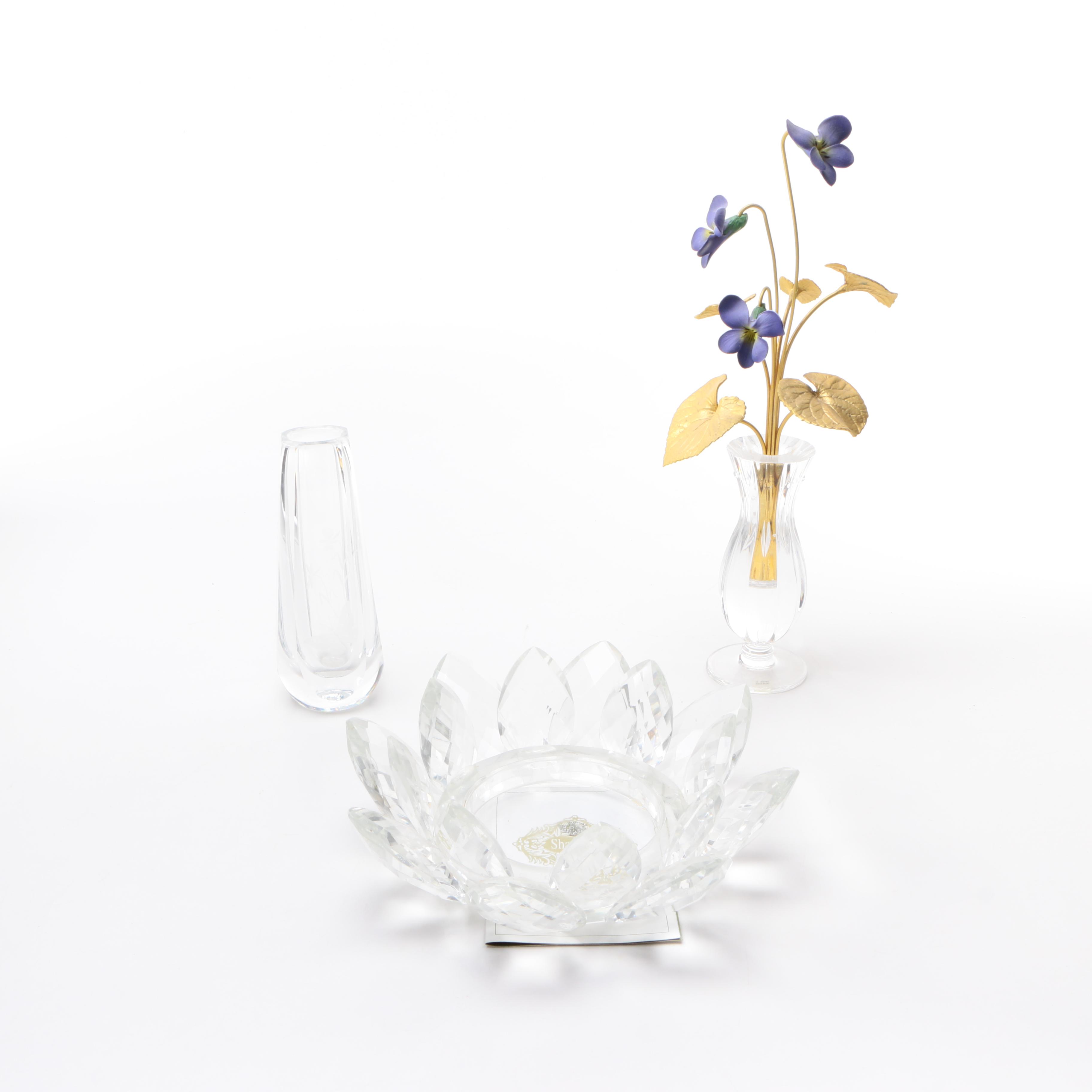 Godinger "Lotus" Pillar Candle Holder and More