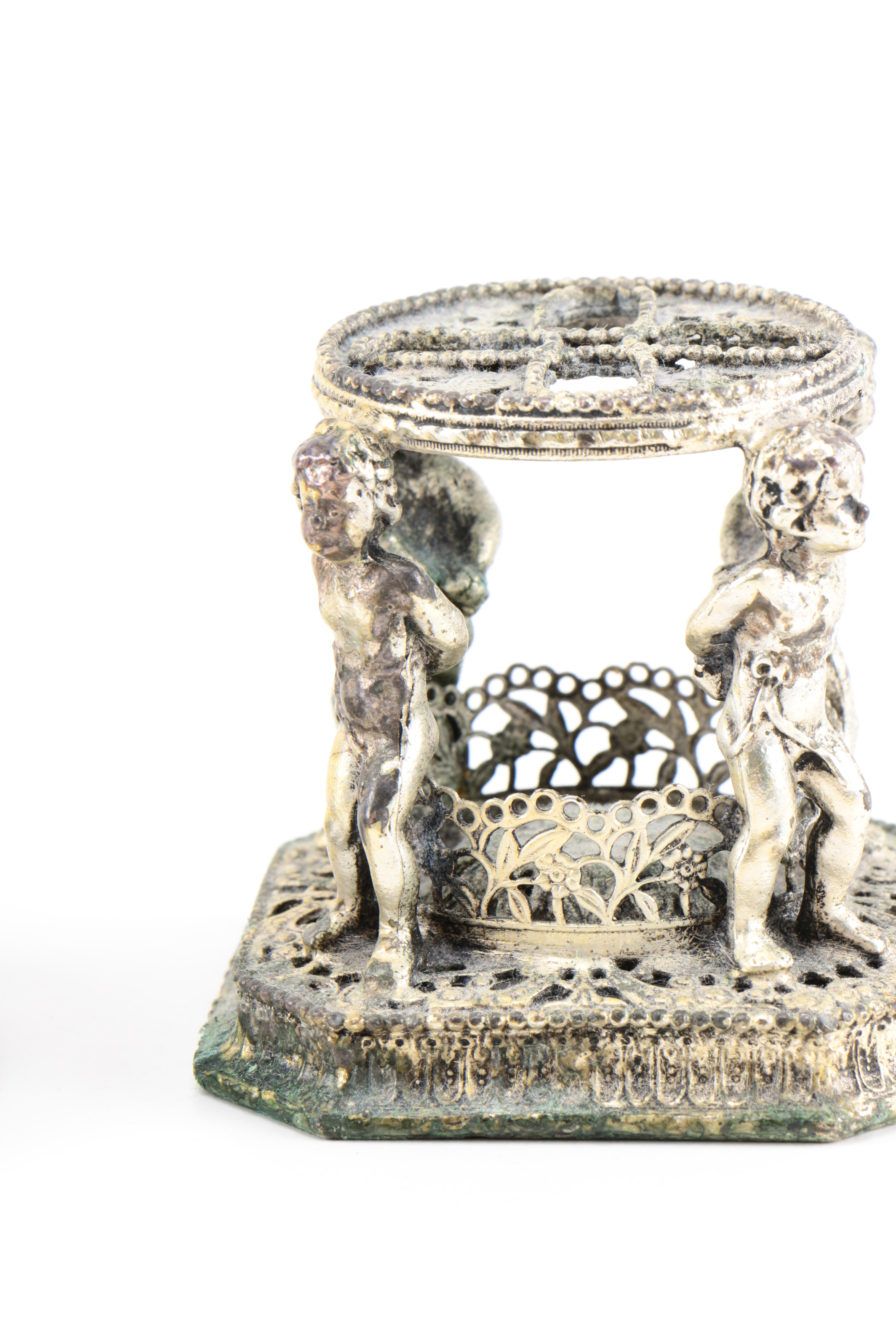 Collection of Vintage Silver Plated Vanity Decor