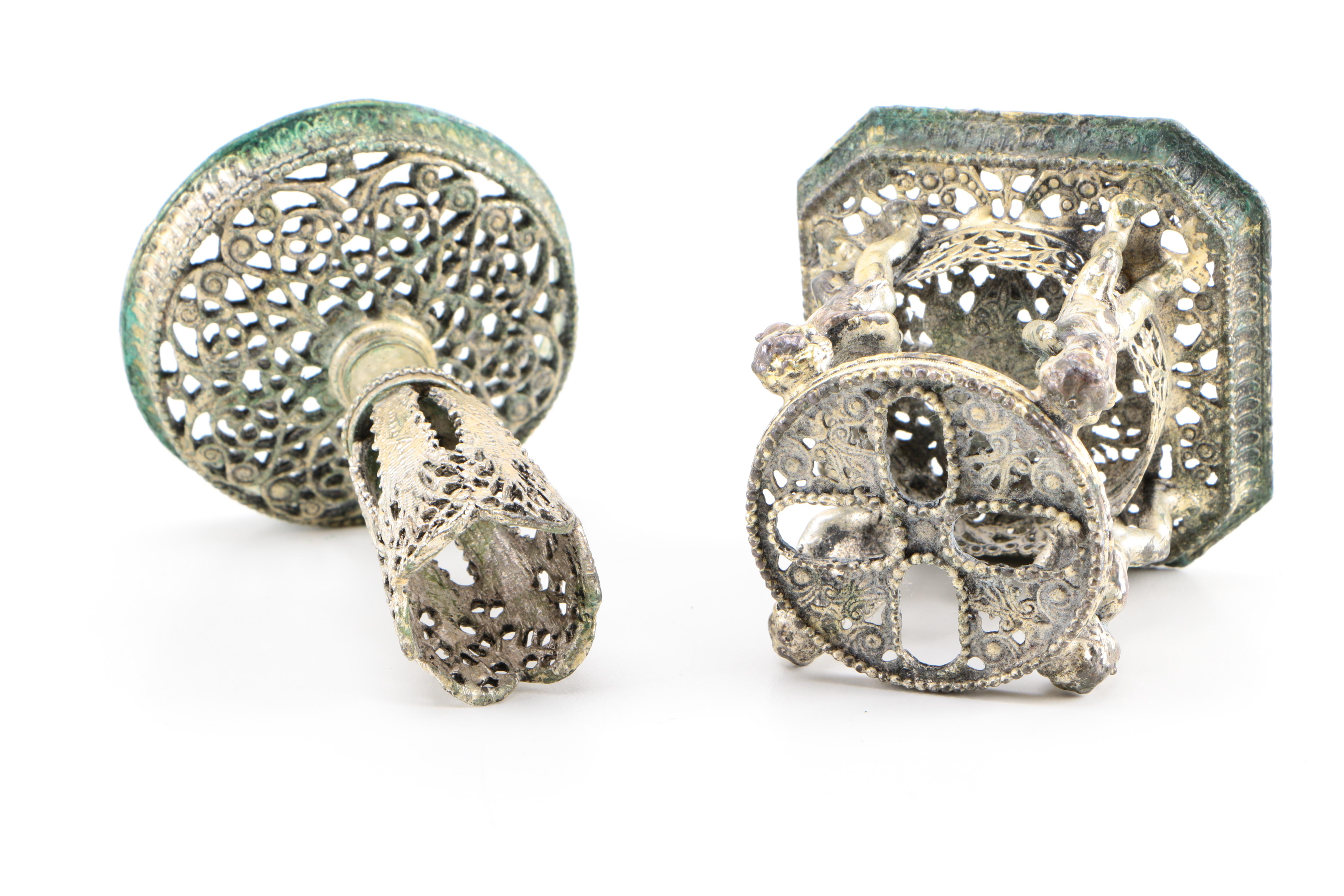 Collection of Vintage Silver Plated Vanity Decor